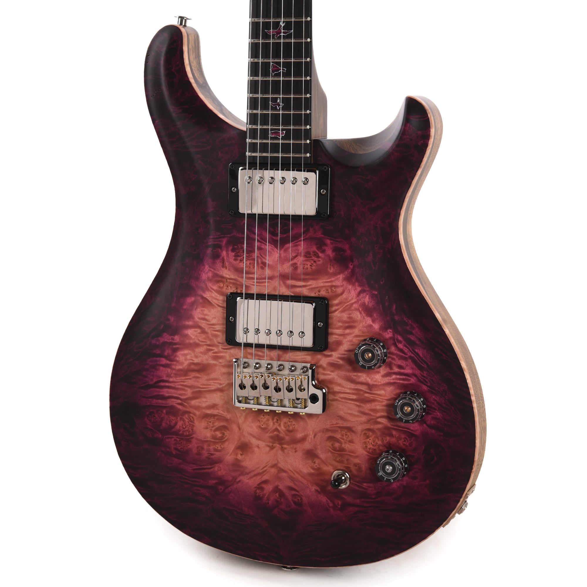 PRS Private Stock #11759 DGT Maple Burl/Black Limba Orchid Glow w/Black Limba Neck & Matching Orchid Glow Inlays