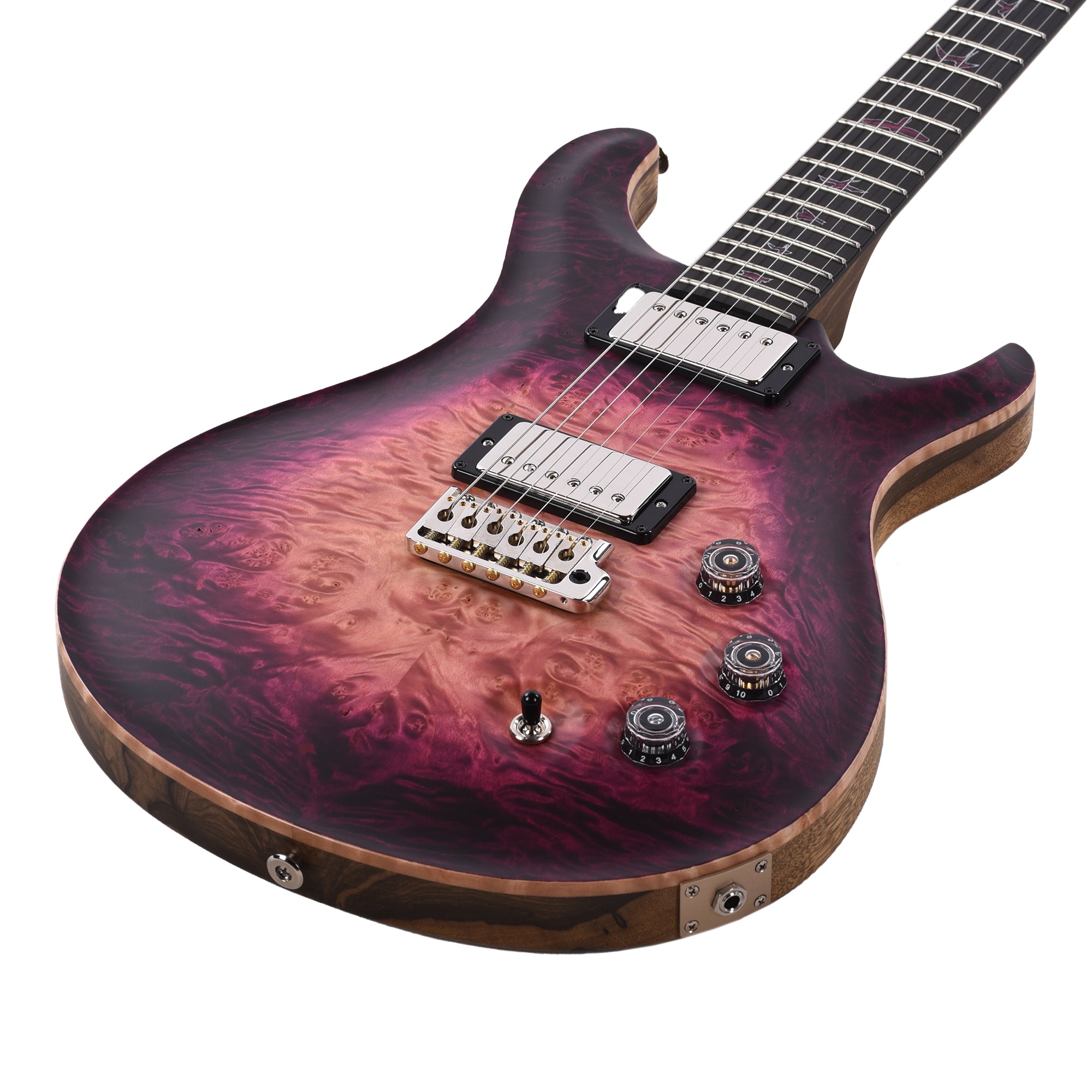 PRS Private Stock #11759 DGT Maple Burl/Black Limba Orchid Glow w/Black Limba Neck & Matching Orchid Glow Inlays