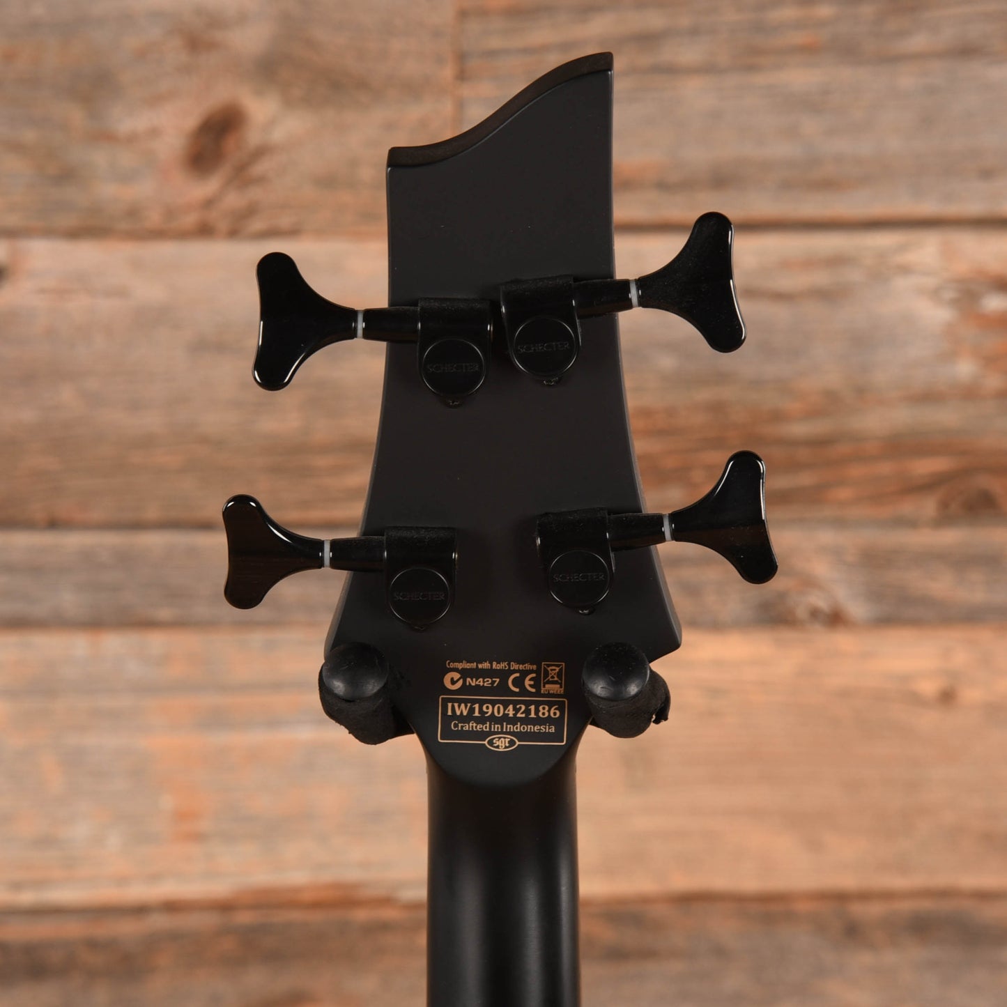 Schecter Stiletto Stealth-4 Satin Black 2019