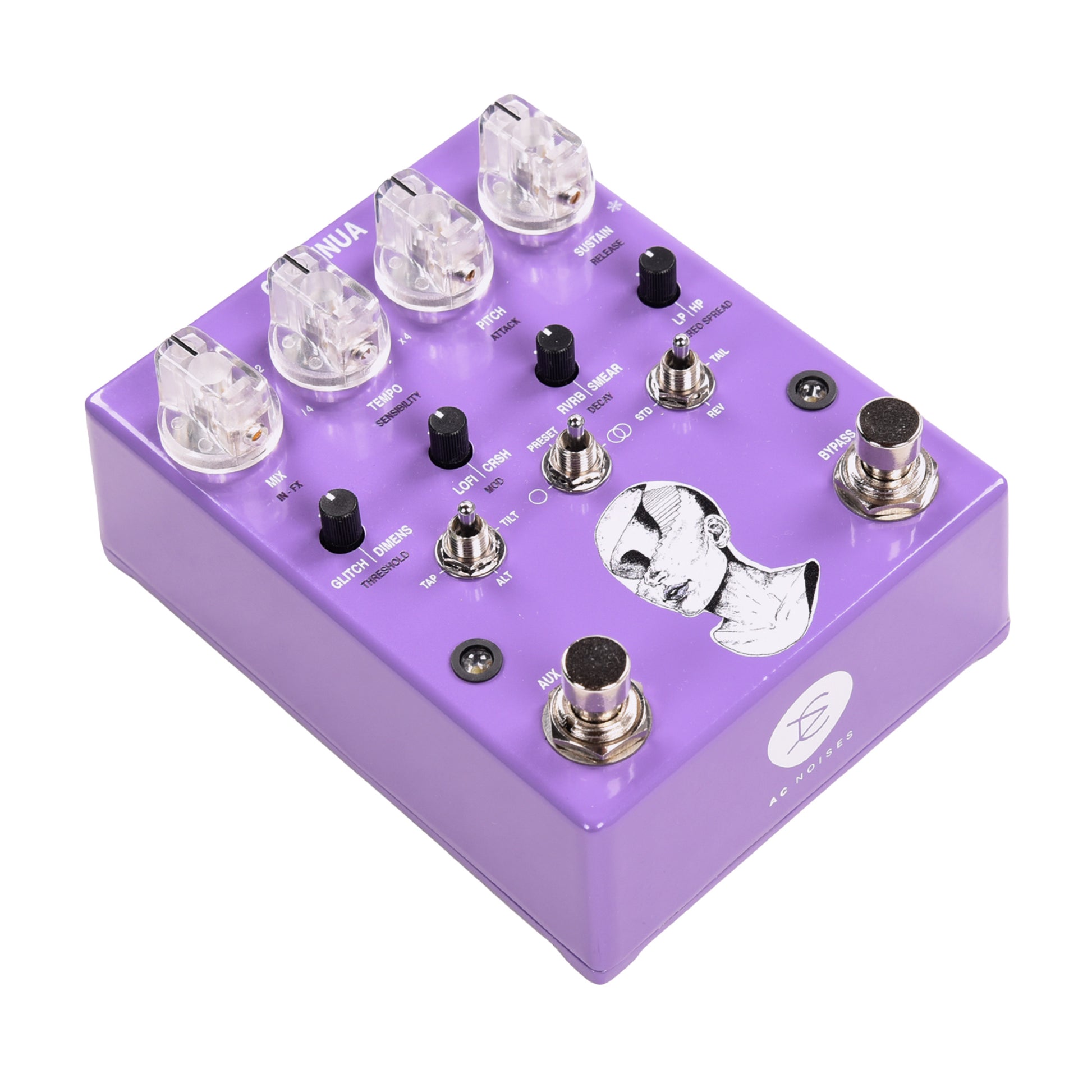 AC Noises Continua Stereo Dynamic Sampler and Multi-Effect Pedal – Chicago Music Exchange