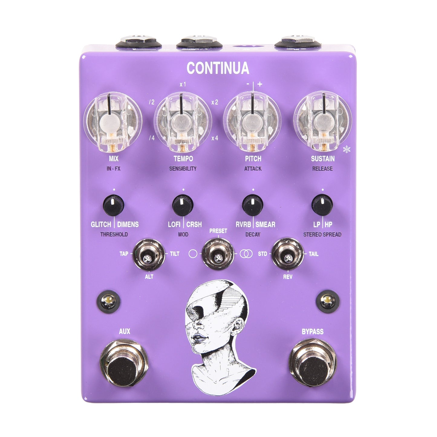 AC Noises Continua Stereo Dynamic Sampler and Multi-Effect Pedal Effect Pedals