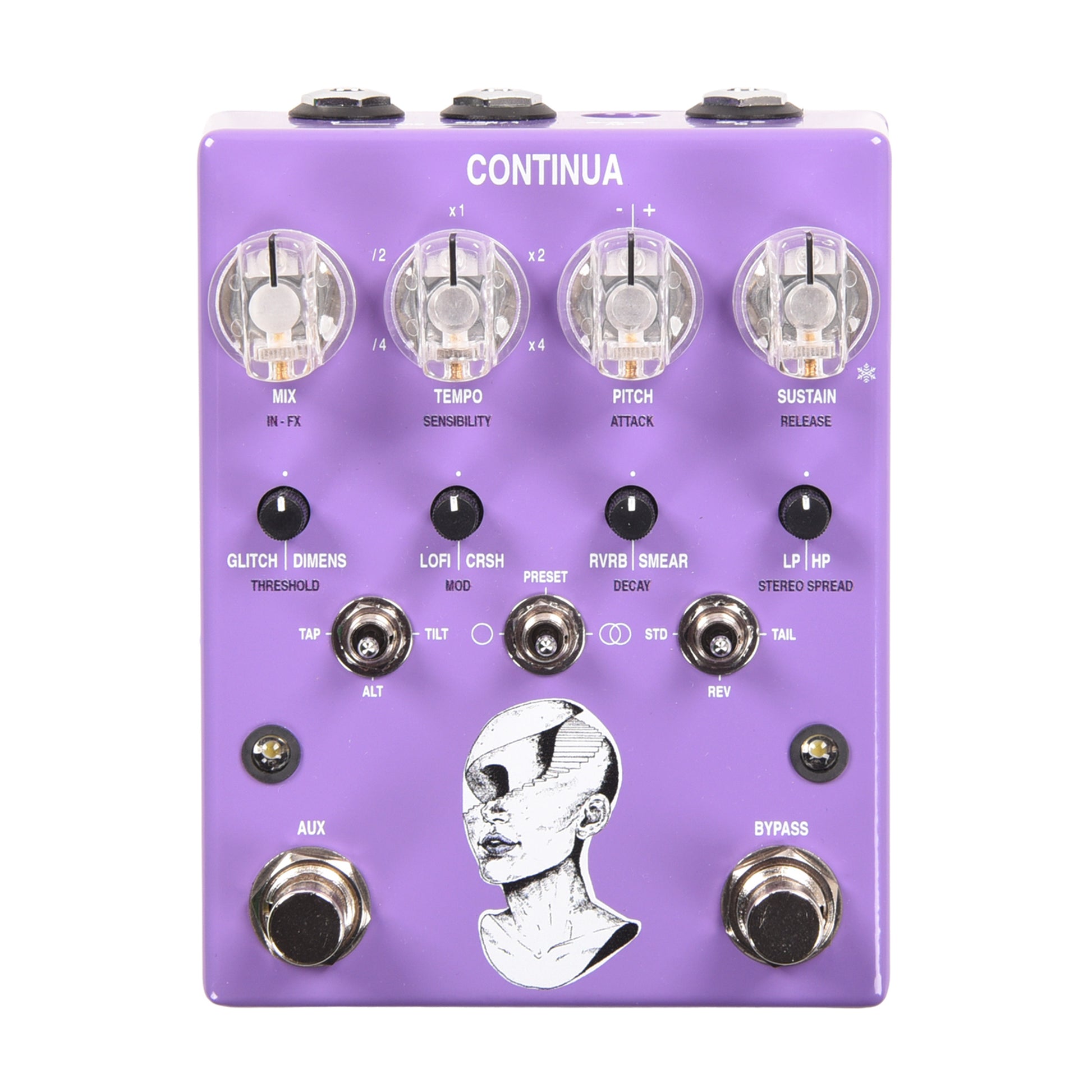 AC Noises Continua Stereo Dynamic Sampler and Multi-Effect Pedal Effect Pedals