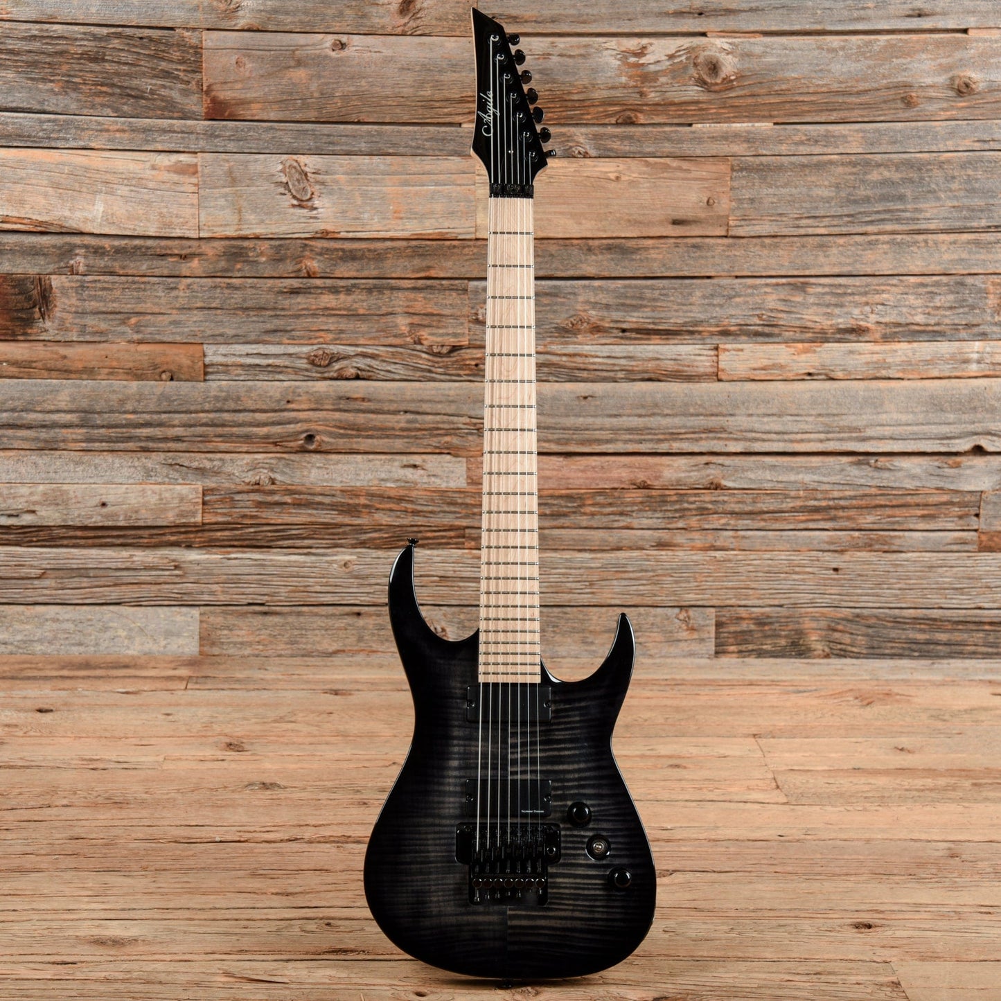 Agile Interceptor 7 Black Electric Guitars / Solid Body