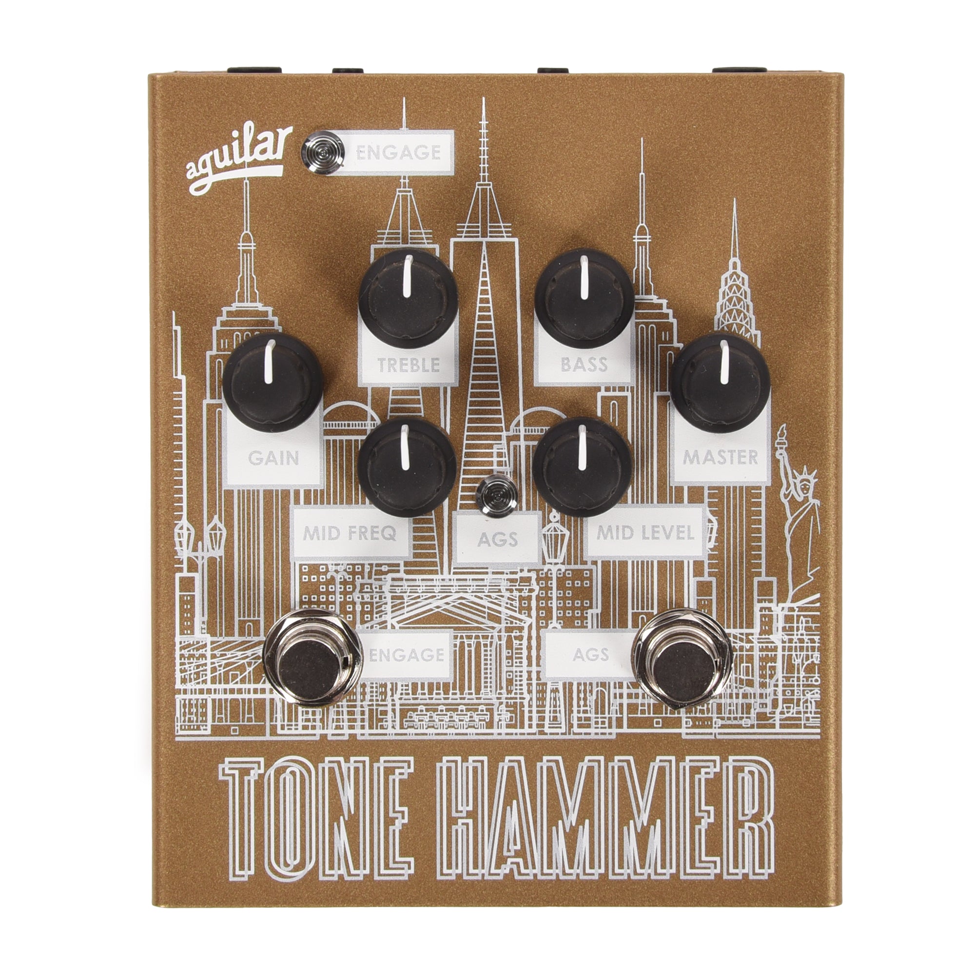 Aguilar Tone Hammer 3-Band Preamp/DI LTD Gold Skyline Pro Audio / DI Boxes