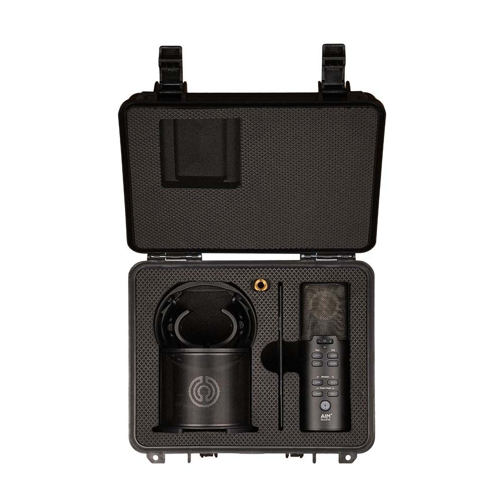 Aim Audio INSPIRE + PACK Multi-Pattern Studio Mic w ORBIT/SENTRY Shockmount & Case Pro Audio / Microphones