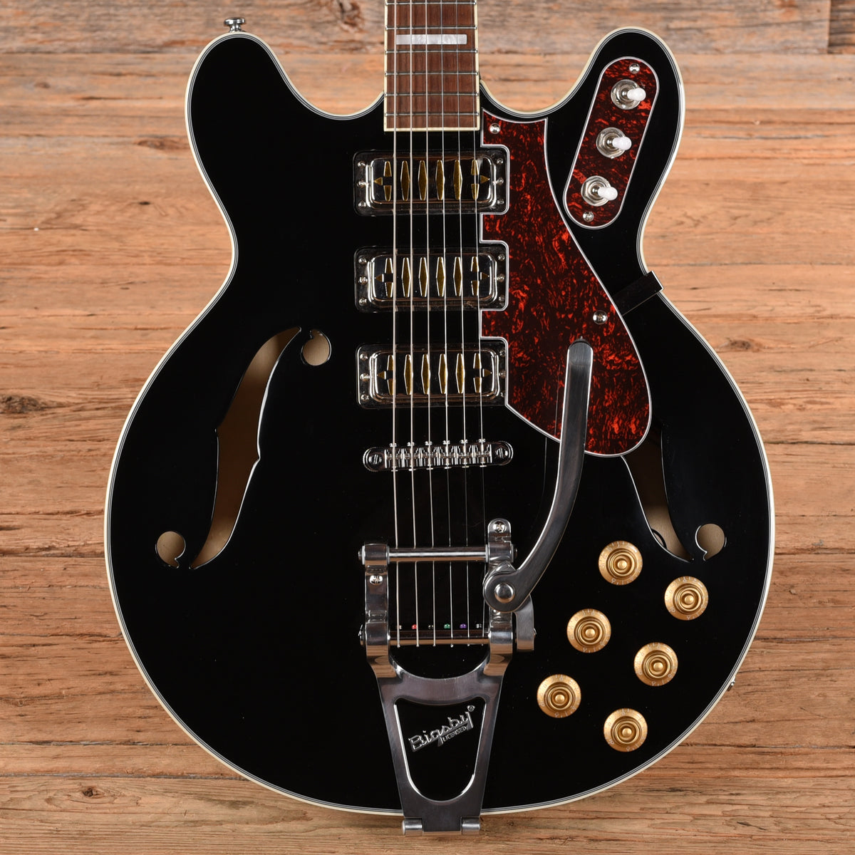 Airline H78 Semi-Hollow Black 2025 Electric Guitars