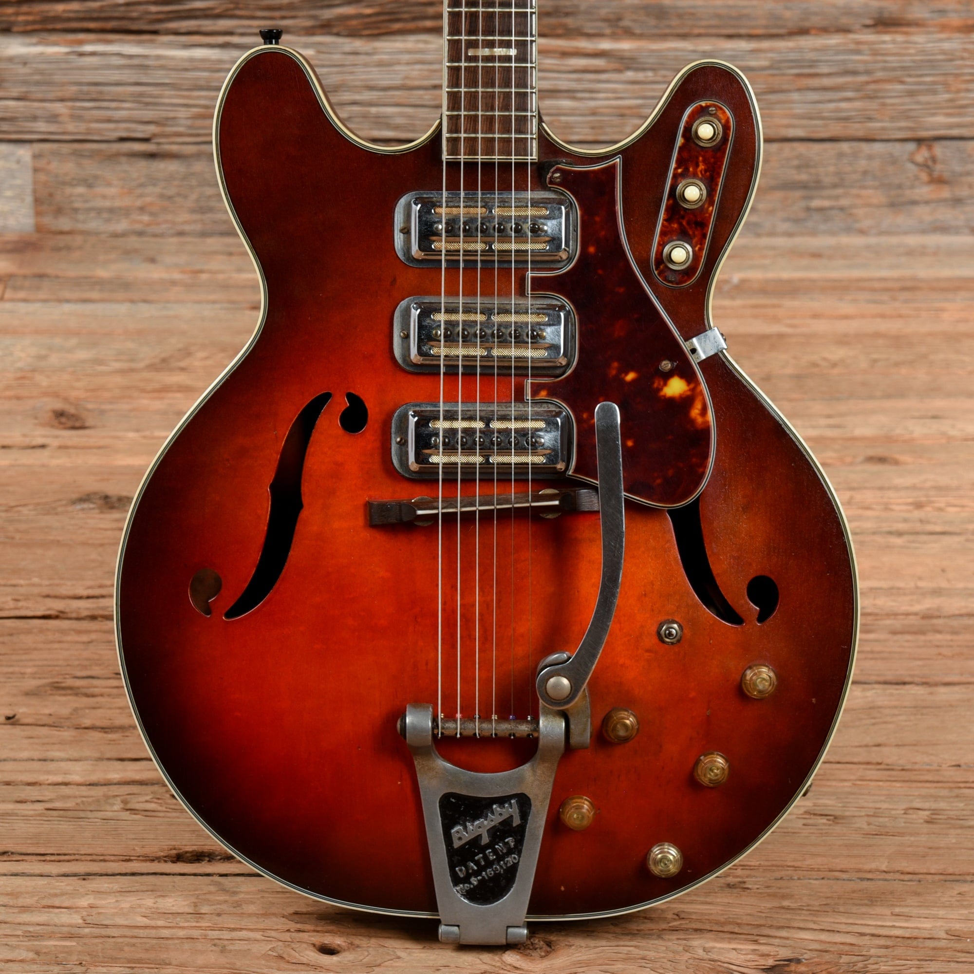 Airline H77 Red Burst 1960s Electric Guitars / Hollow Body