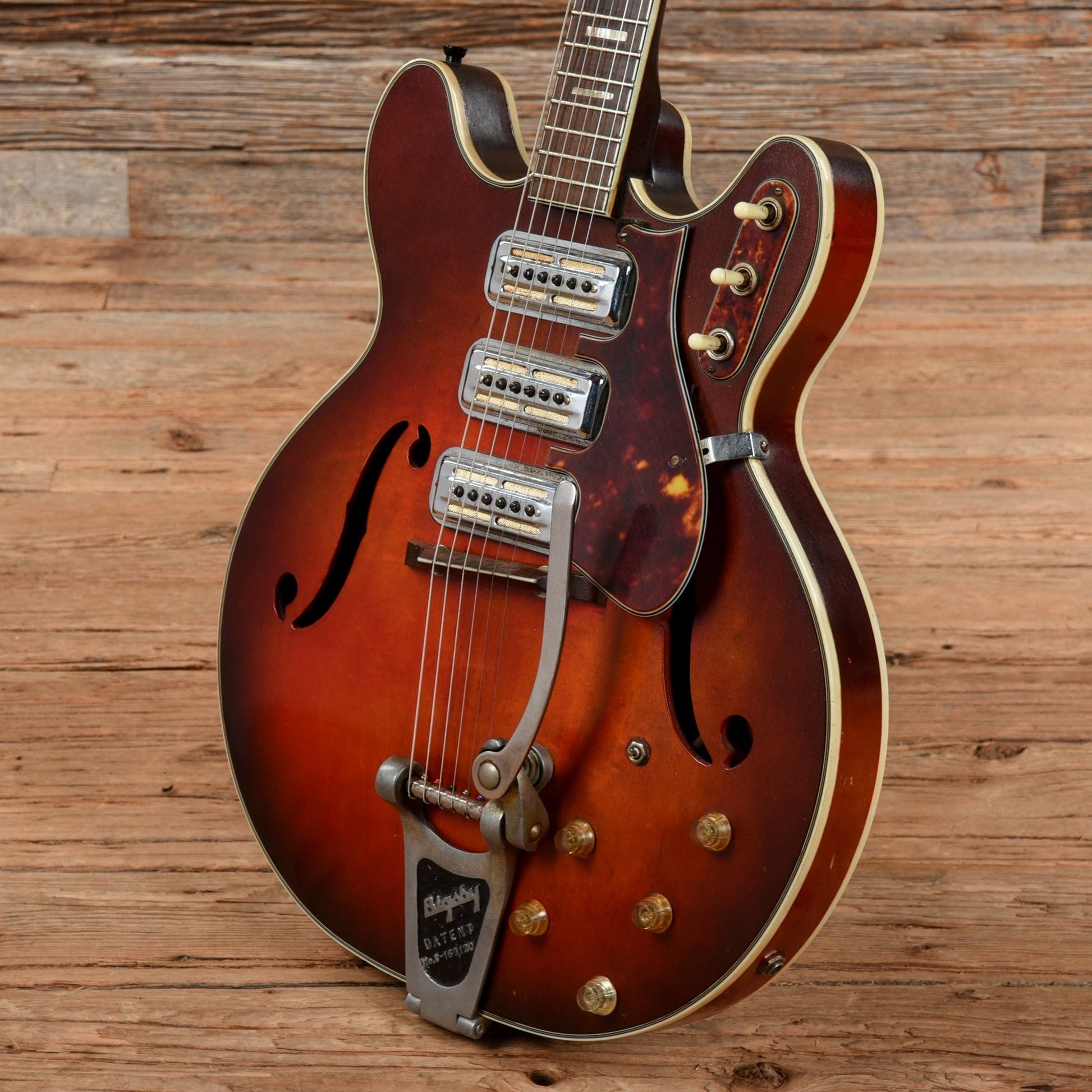 Airline H77 Red Burst 1960s Electric Guitars / Hollow Body