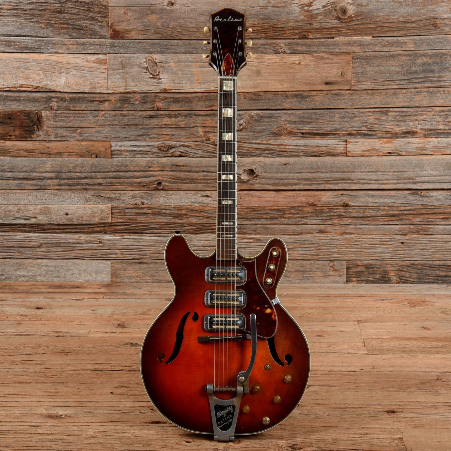 Airline H77 Red Burst 1960s Electric Guitars / Hollow Body