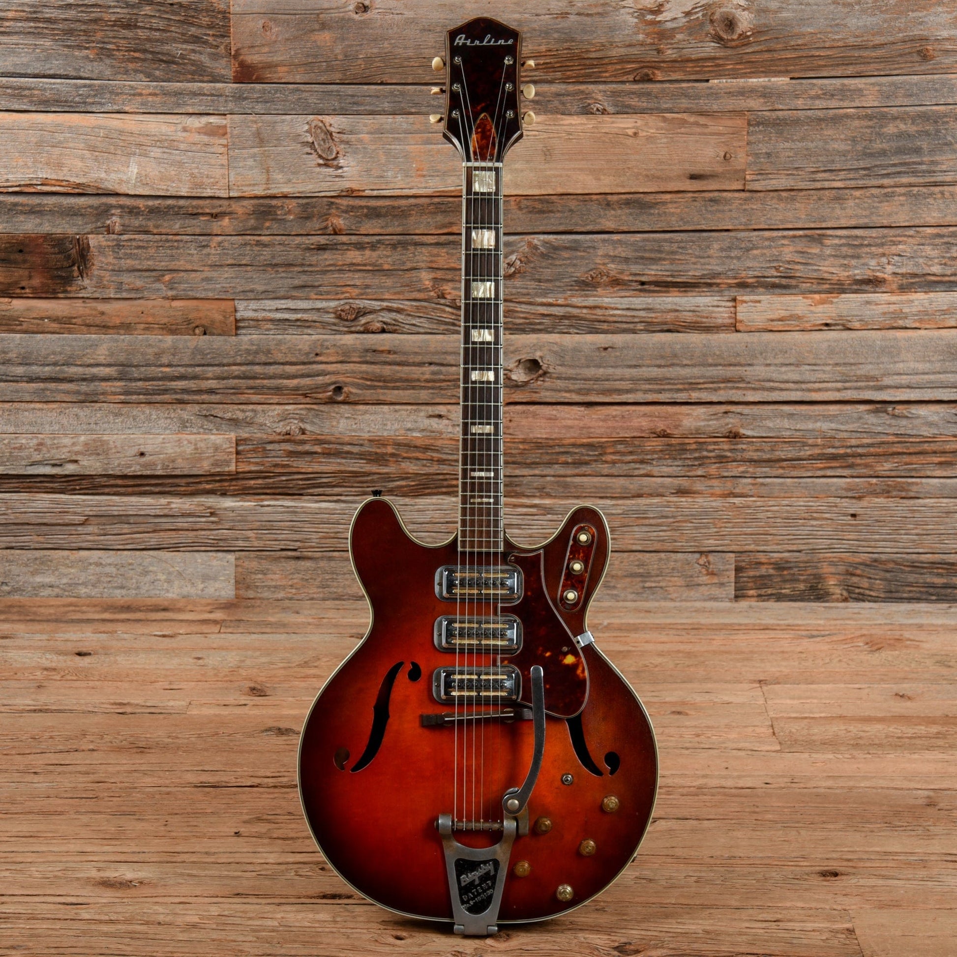 Airline H77 Red Burst 1960s Electric Guitars / Hollow Body