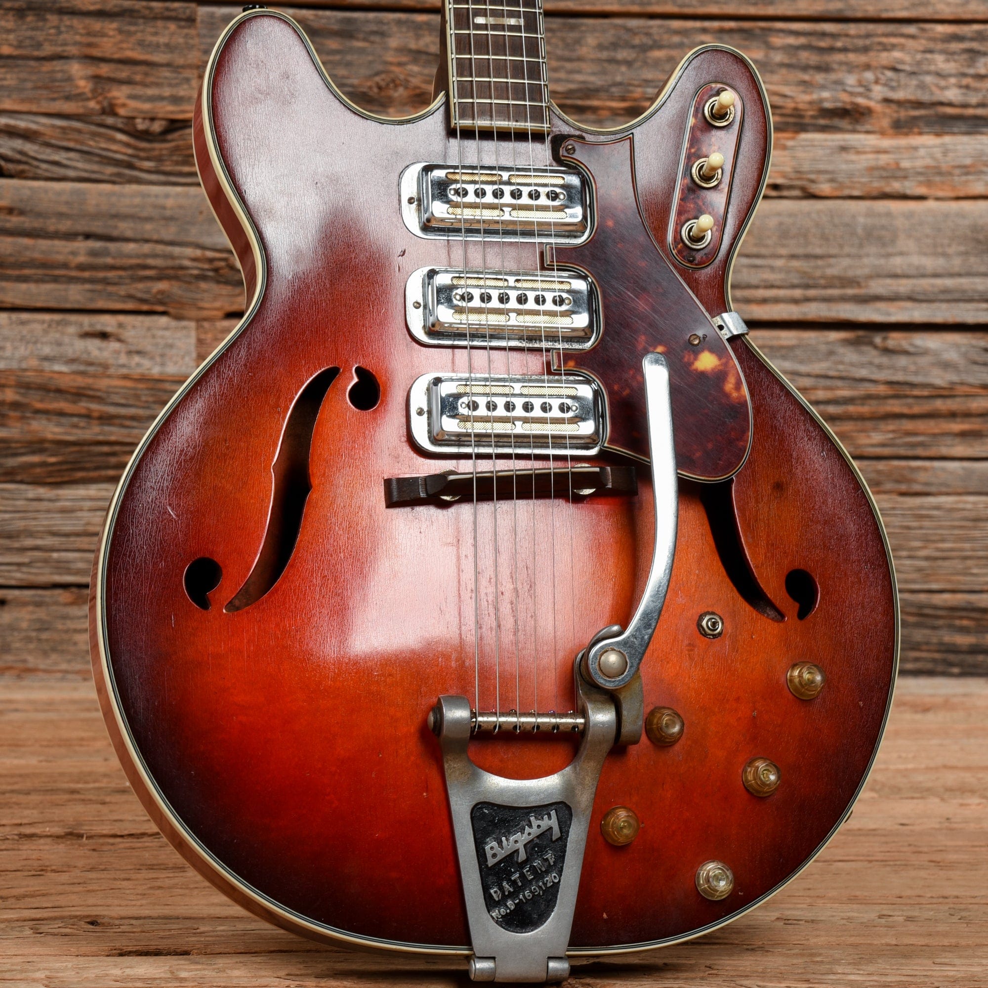 Airline H77 Red Burst 1960s Electric Guitars / Hollow Body