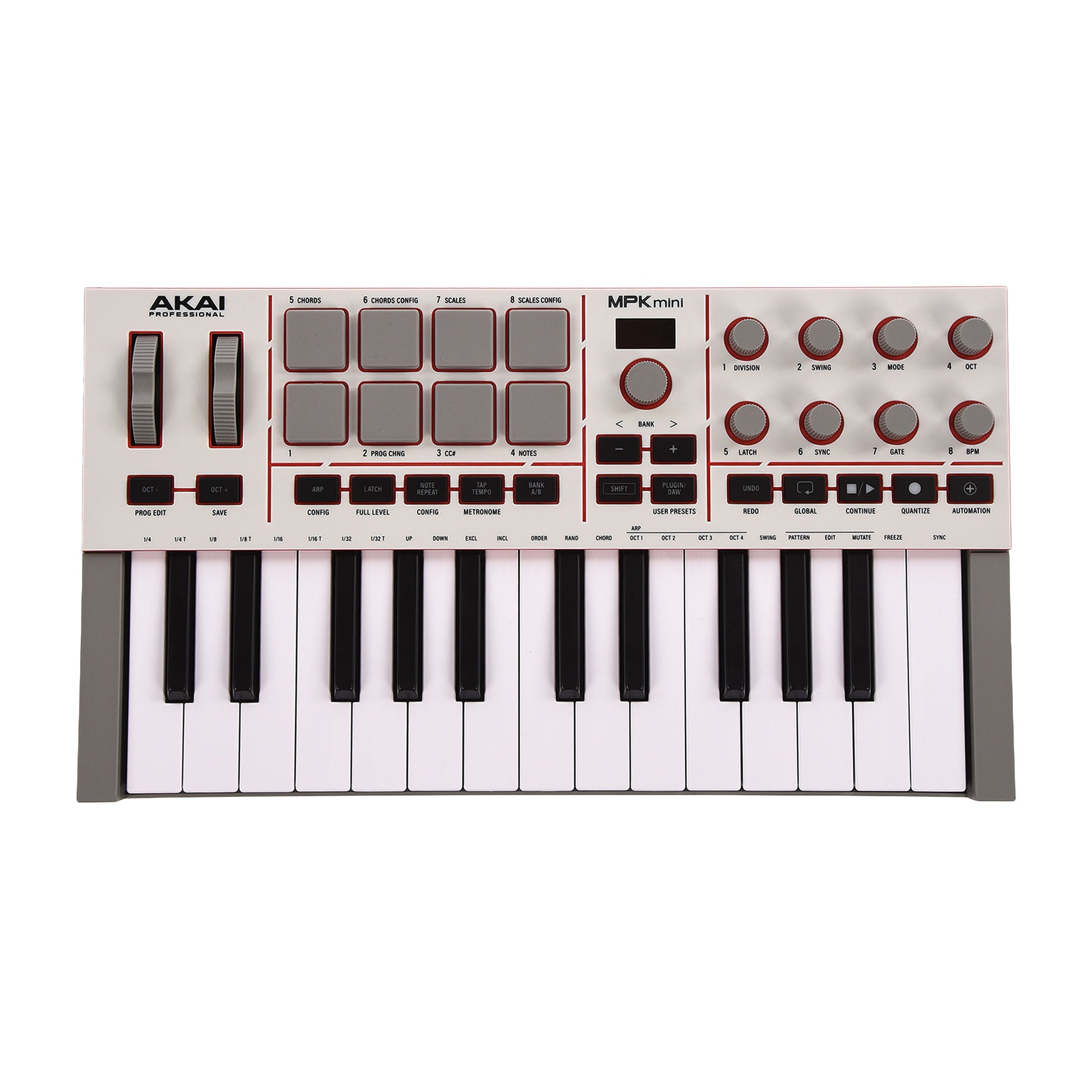 Akai MPK Mini IV 25-Key MIDI Controller Keyboard (White)