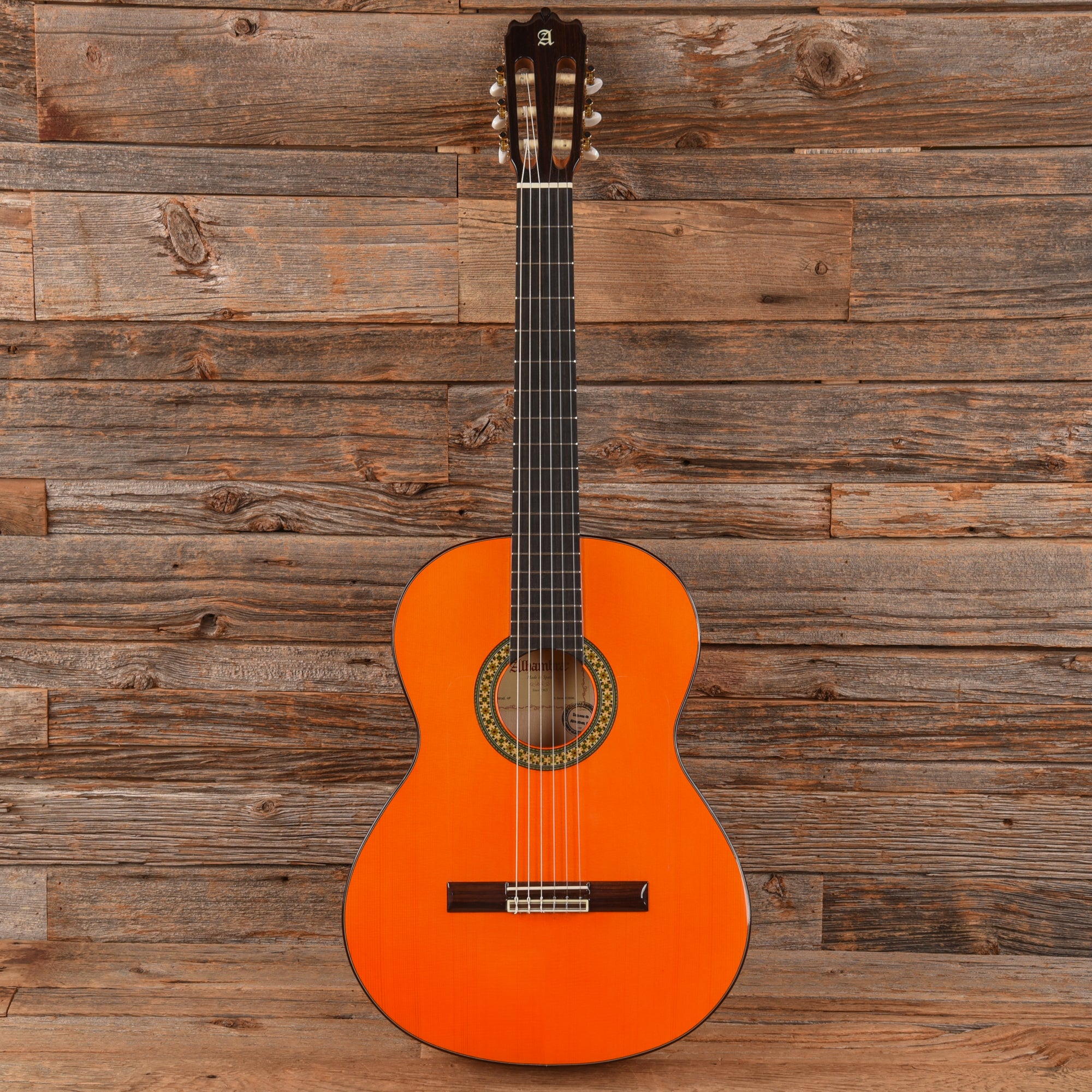 Alhambra Conservatory Series 4 F Flamenco Orange Stain Acoustic Guitars / Classical
