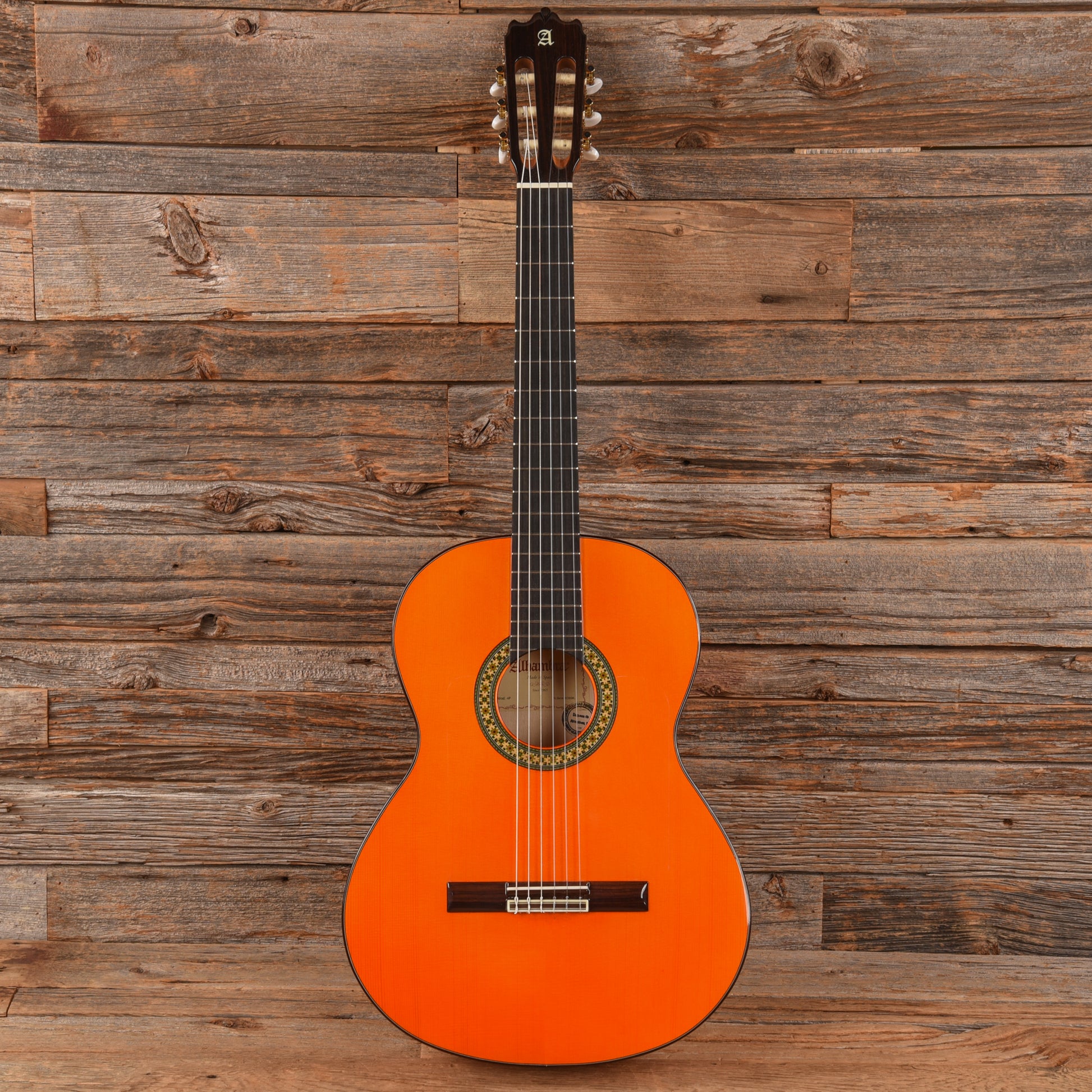 Alhambra Conservatory Series 4 F Flamenco Orange Stain Acoustic Guitars / Classical
