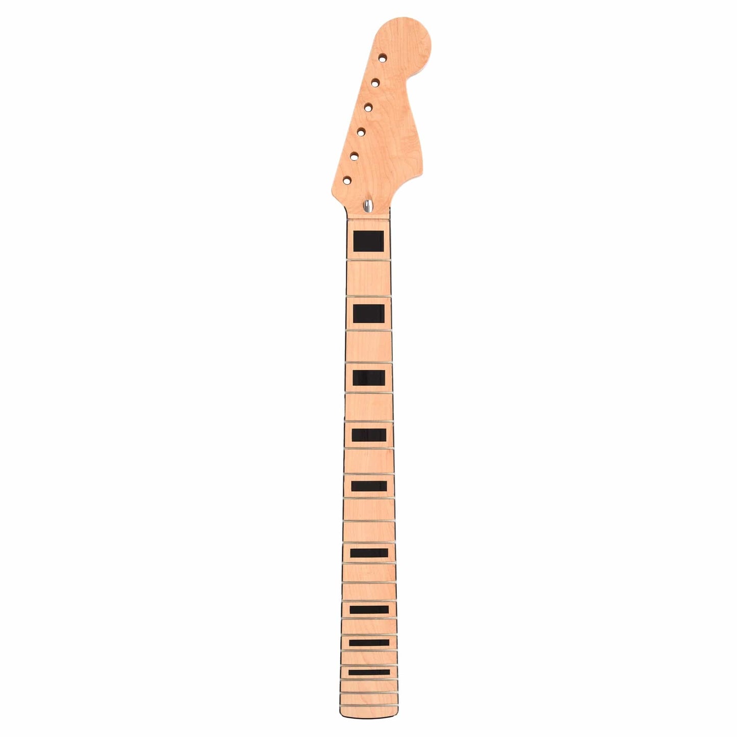 Allparts Replacement Neck For Jazzmaster/Stratocaster Natural w/Black Binding & Block Inlays Parts / Amp Parts