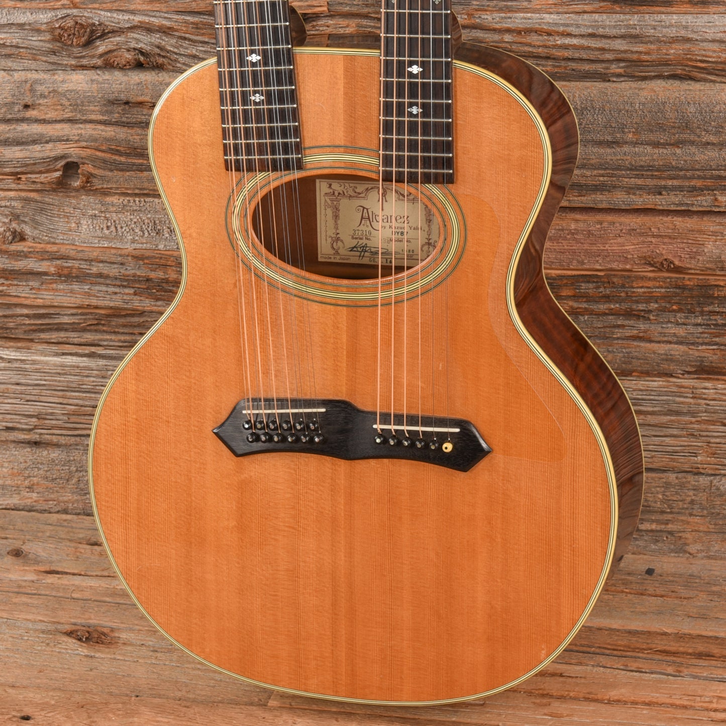 Alvarez Yairi Double Neck 6-12 Natural 1980 Acoustic Guitars / 12-String