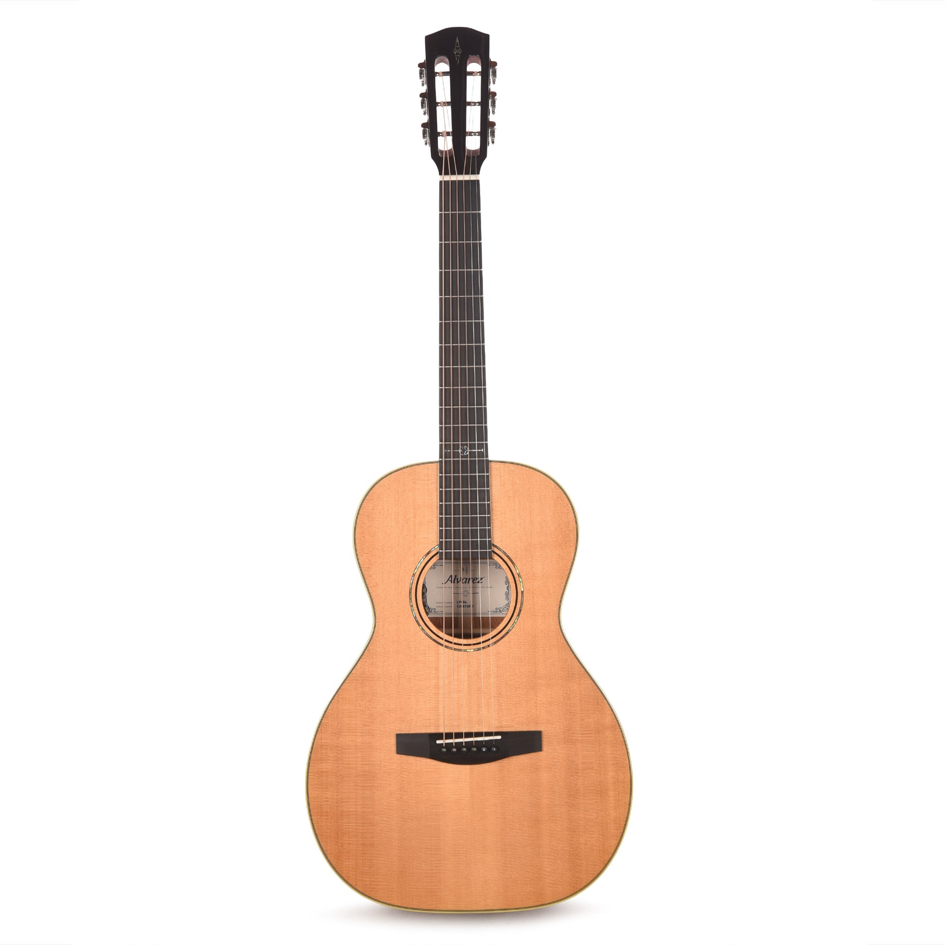 Alvarez LP60e Laureate Parlor AAA Solid North American Sitka/Solid African Mahogany Natural Acoustic Guitars