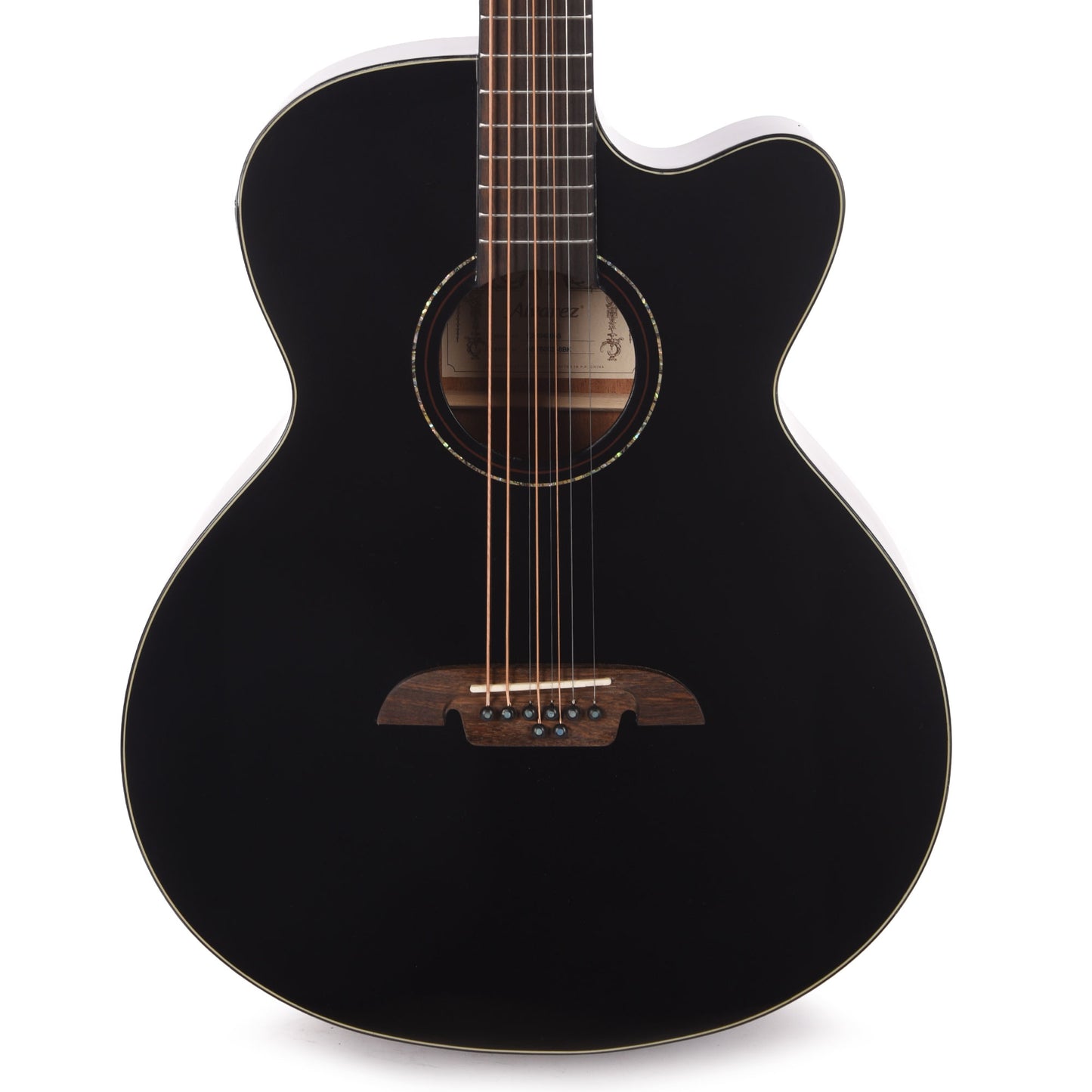 Alvarez ABT60CE-8BK Artist Series Acoustic Guitar 8-String Baritone Guitar Shadowburst Gloss Acoustic Guitars / Baritone