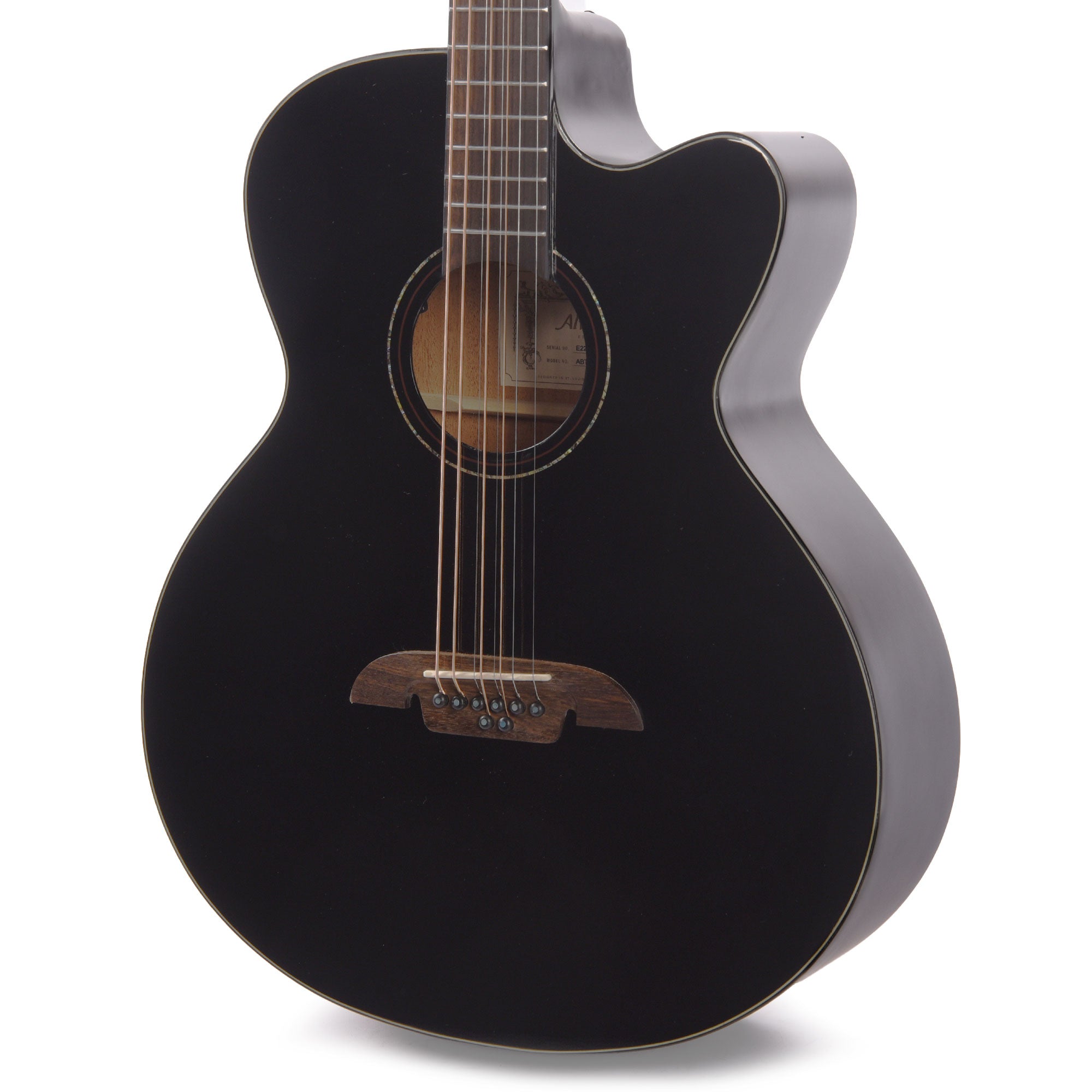 Alvarez ABT60CE-8BK Artist Series Acoustic Guitar 8-String Baritone Guitar Shadowburst Gloss Acoustic Guitars / Baritone