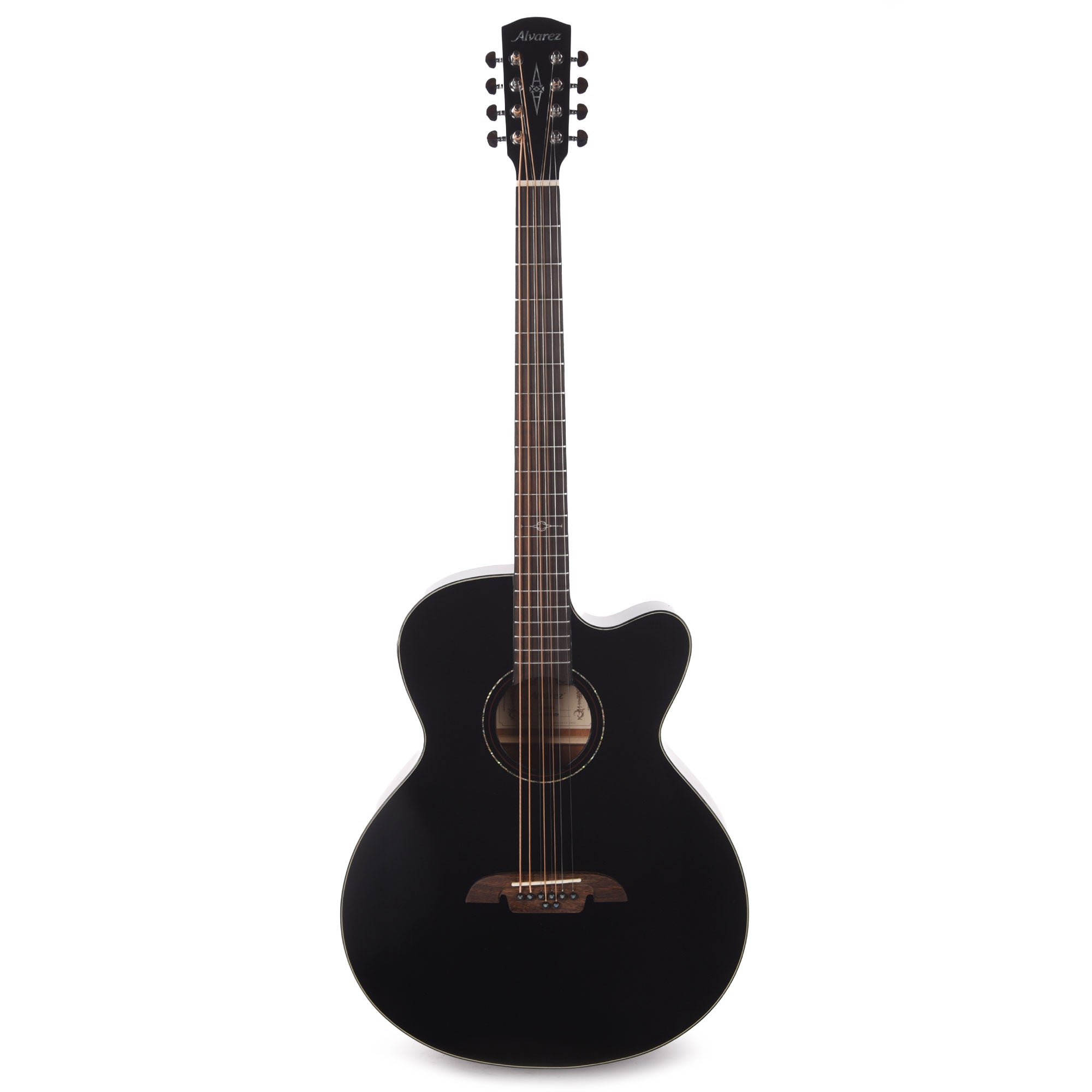 Alvarez ABT60CE-8BK Artist Series Acoustic Guitar 8-String Baritone Guitar Shadowburst Gloss Acoustic Guitars / Baritone