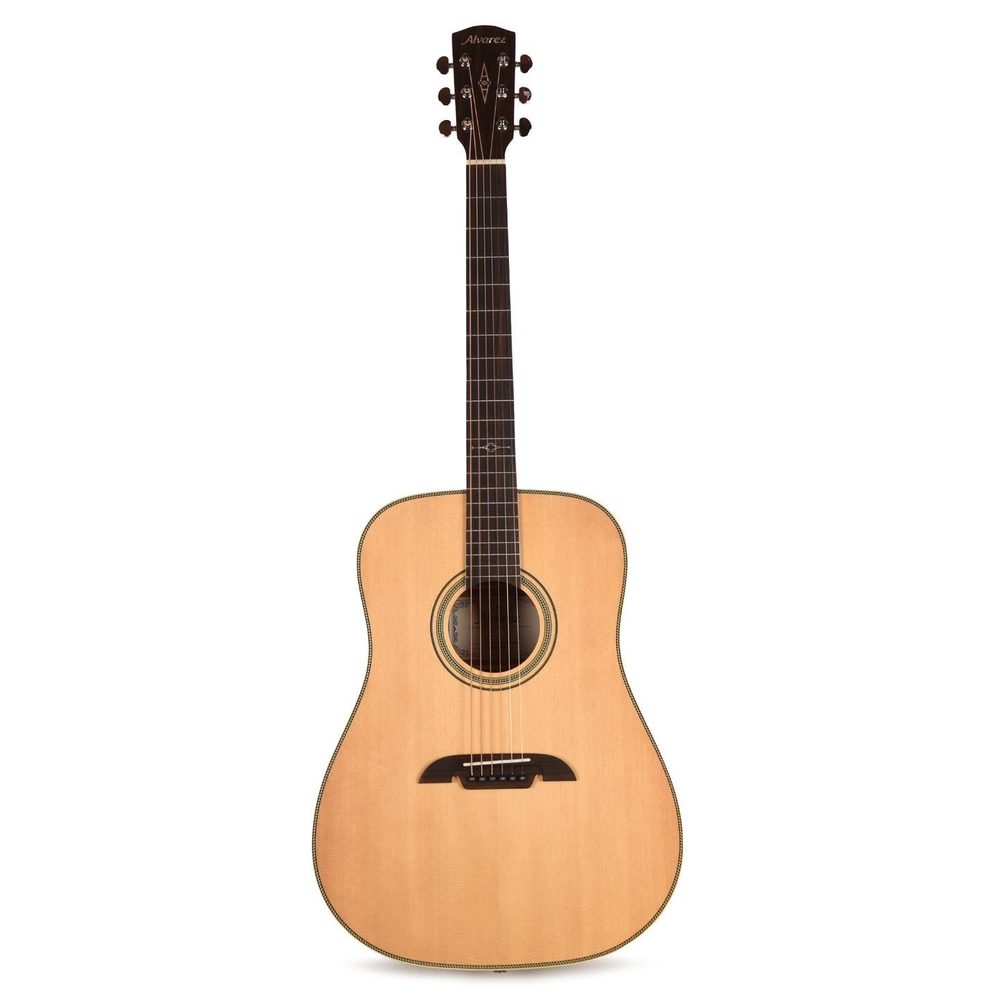 Alvarez AD60 Herringbone Dreadnought Acoustic Guitar Natural Acoustic Guitars / Dreadnought