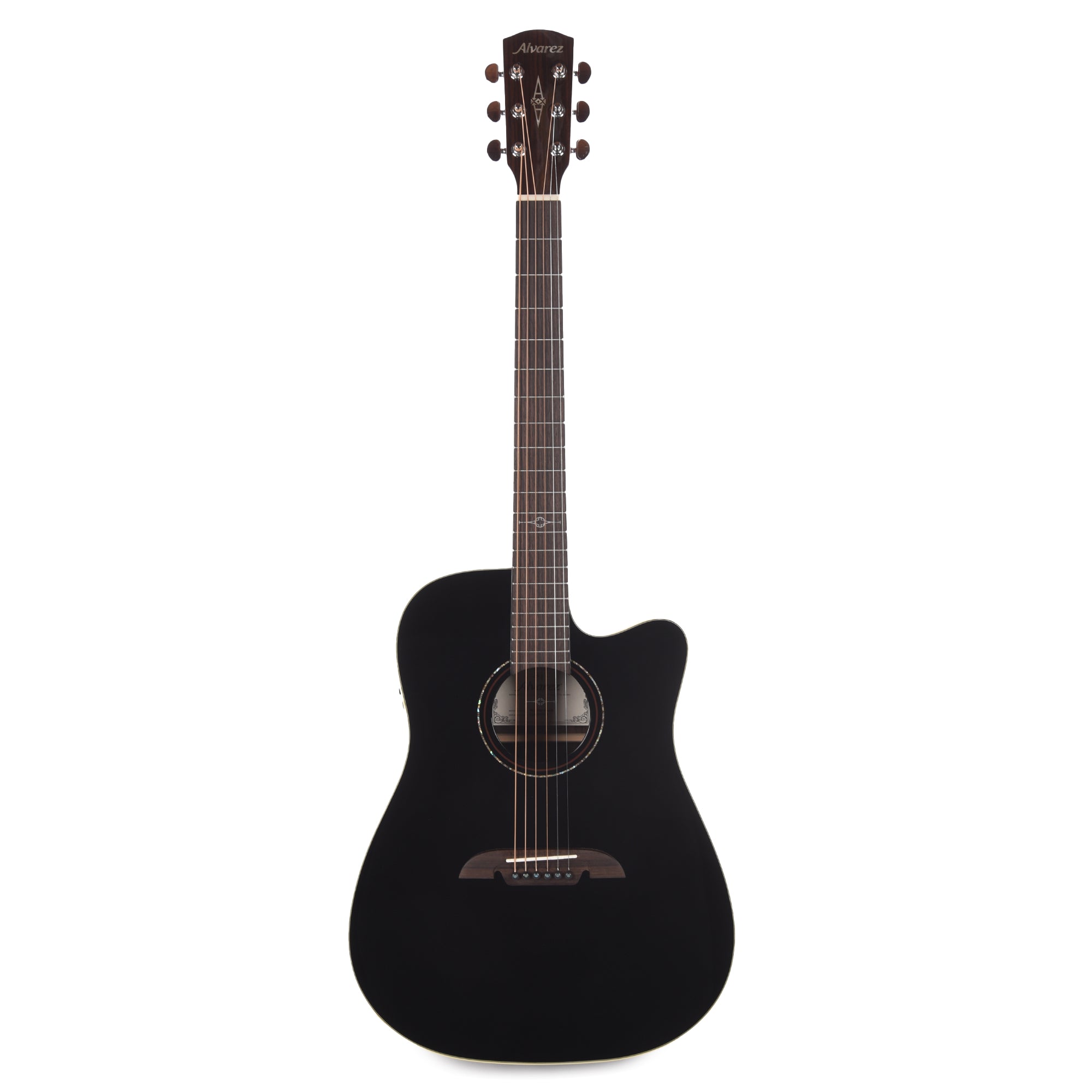 Alvarez AD70ce Dreadnought Acoustic Electric Guitar Black Acoustic Guitars / Dreadnought