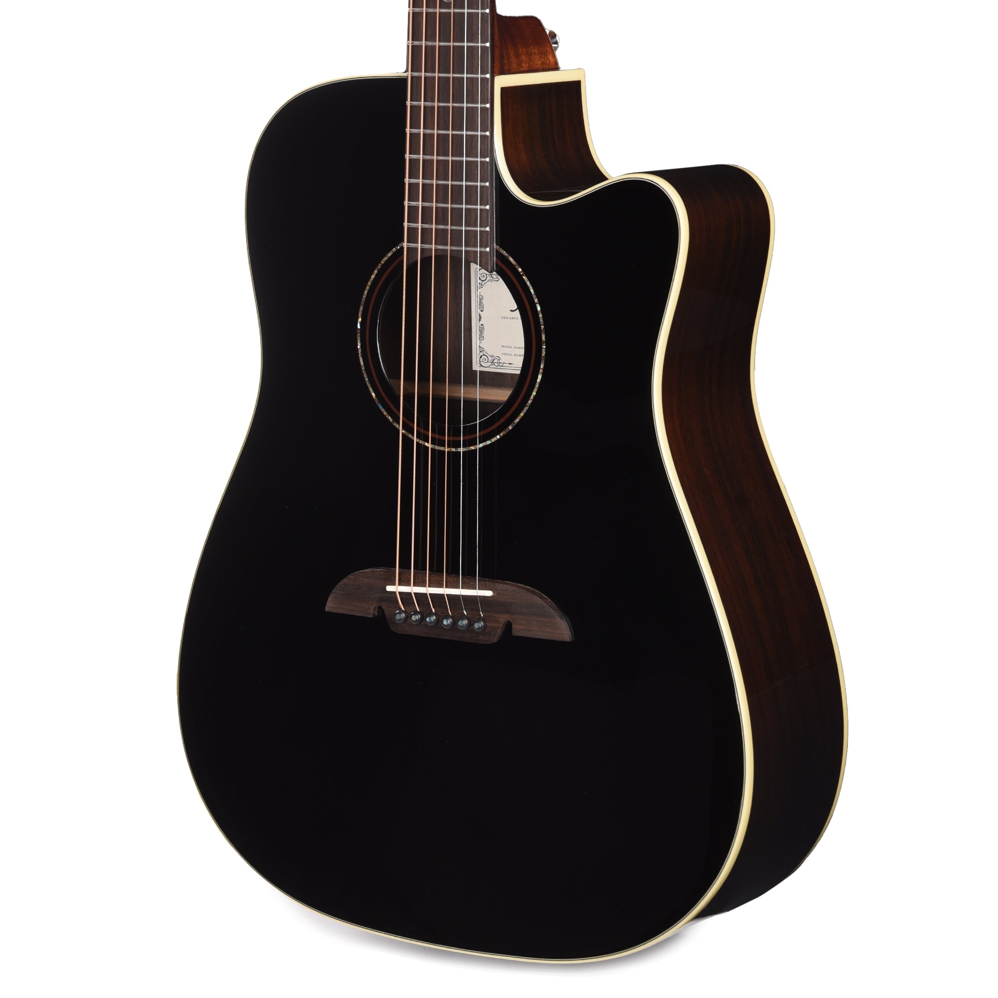Alvarez AD70ce Dreadnought Acoustic Electric Guitar Black Acoustic Guitars / Dreadnought