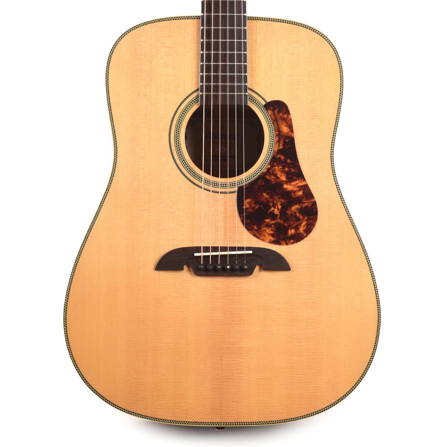 Alvarez MD60 Masterworks Dreadnought Solid AAA Sitka Spruce/Solid African Mahogany Natural w/Herringbone Acoustic Guitars / Dreadnought