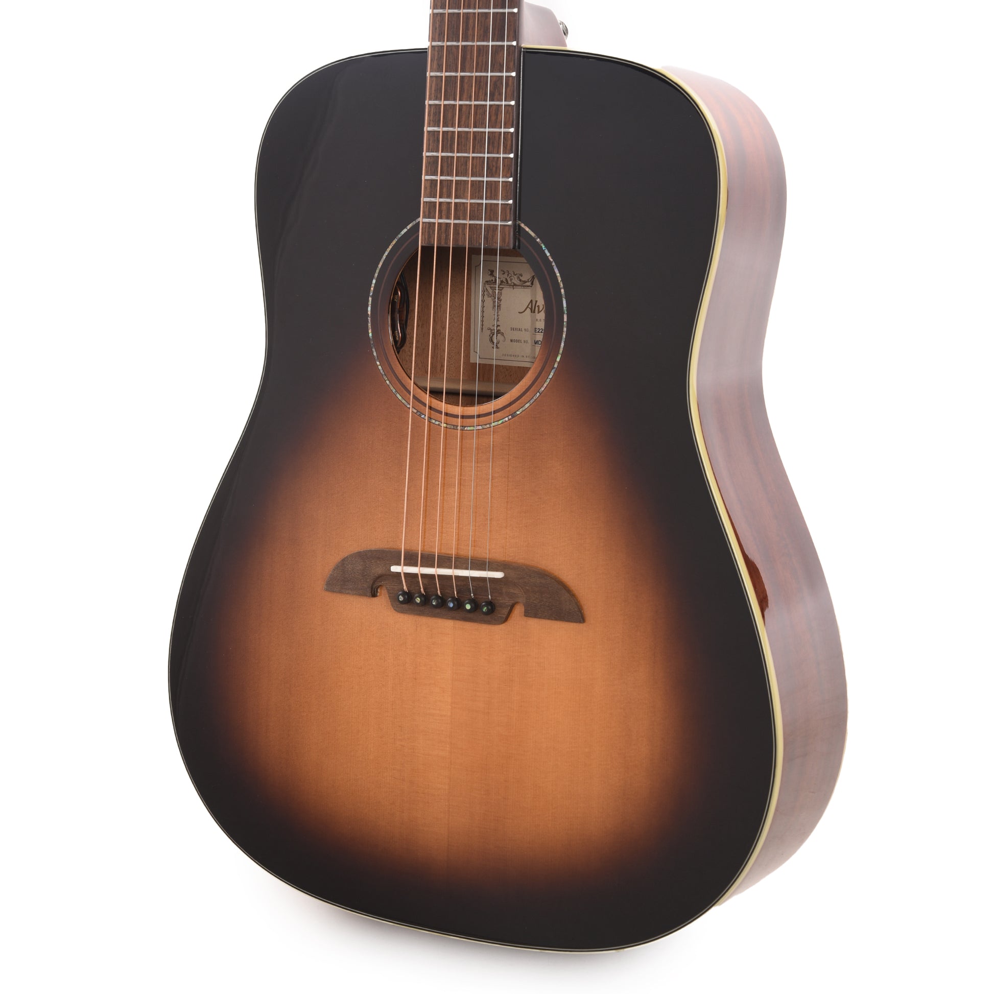 Alvarez MD60EVB AIMM Exclusive Masterworks Acoustic Guitar Vintage Sunburst Gloss Acoustic Guitars / Dreadnought