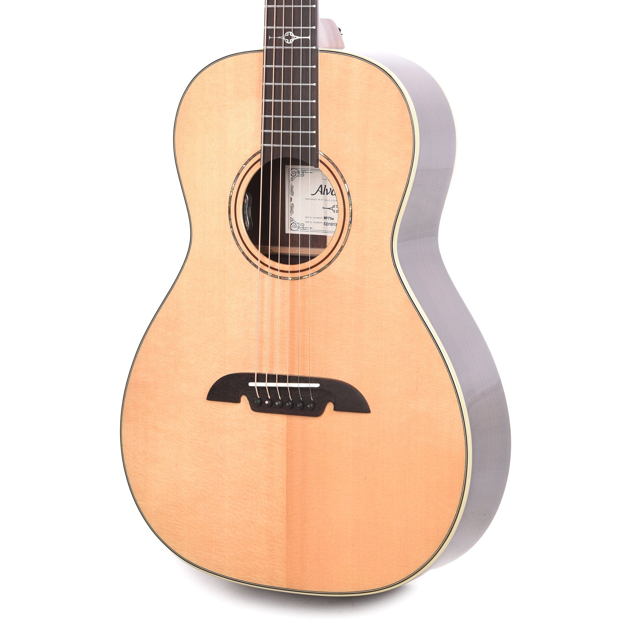 Alvarez MP70e Masterworks Dreadnought Solid AAA Sitka Spruce/Solid East Indian Rosewood Natural Acoustic Guitars / Dreadnought