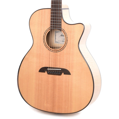 Alvarez AEG80ce Artist Elite Grand Auditorium Solid AA Sitka Spruce/Flame Maple Natural w/Armrest Acoustic Guitars / OM and Auditorium