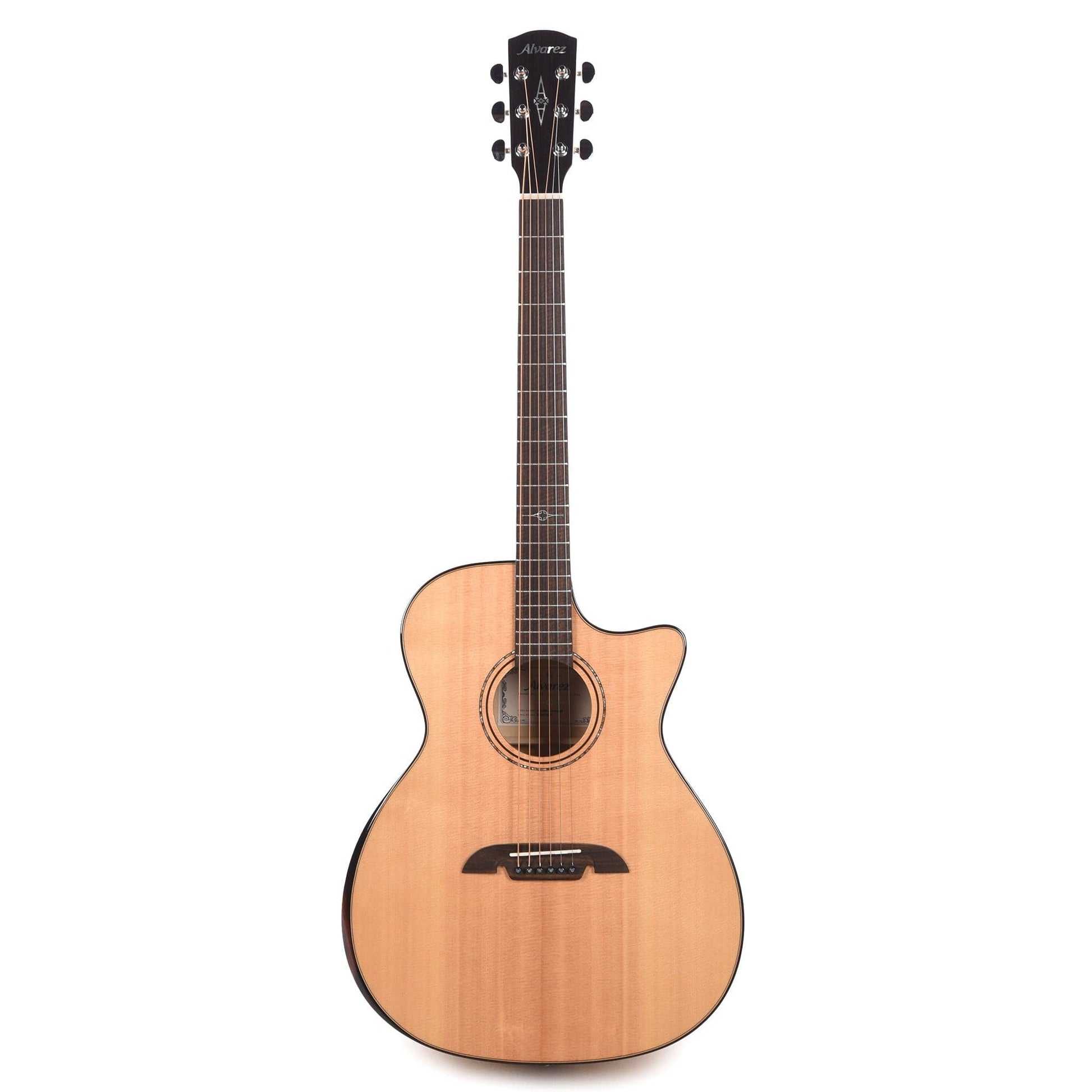 Alvarez AEG80ce Artist Elite Grand Auditorium Solid AA Sitka Spruce/Flame Maple Natural w/Armrest Acoustic Guitars / OM and Auditorium