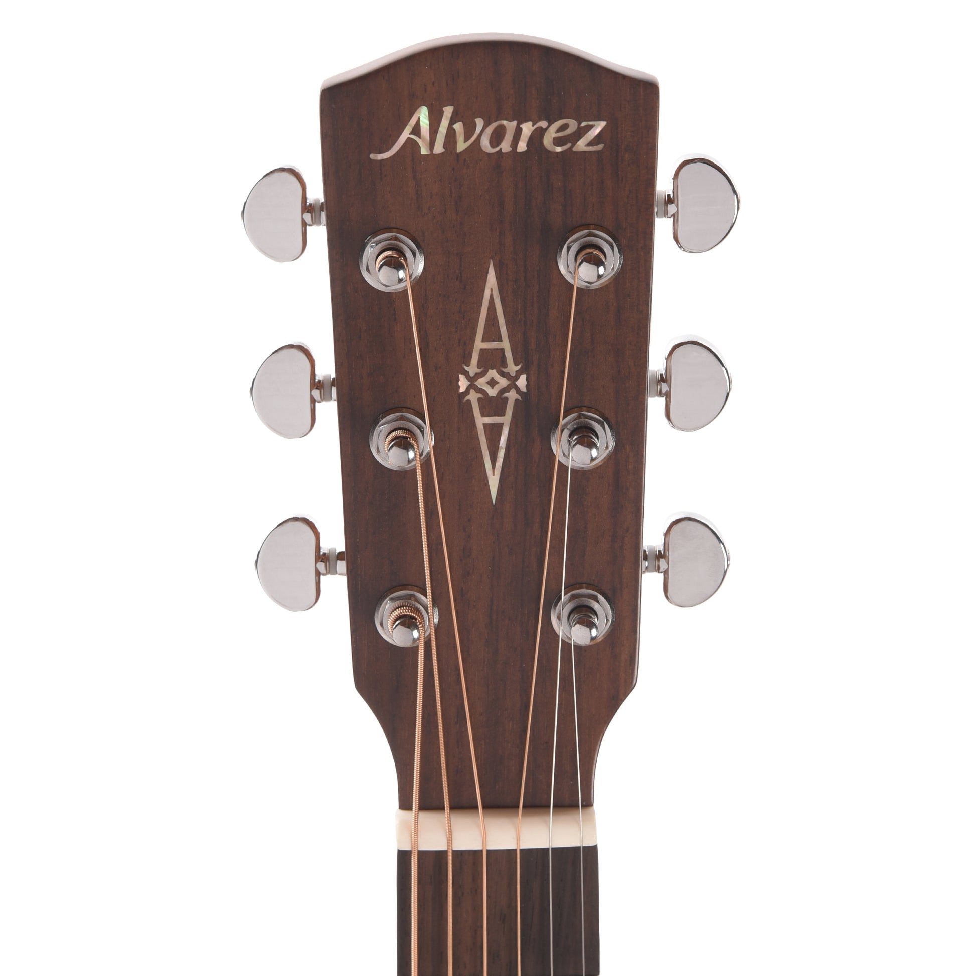 Alvarez AF60 Herringbone Folk/OM Acoustic Guitar Natural Acoustic Guitars / OM and Auditorium