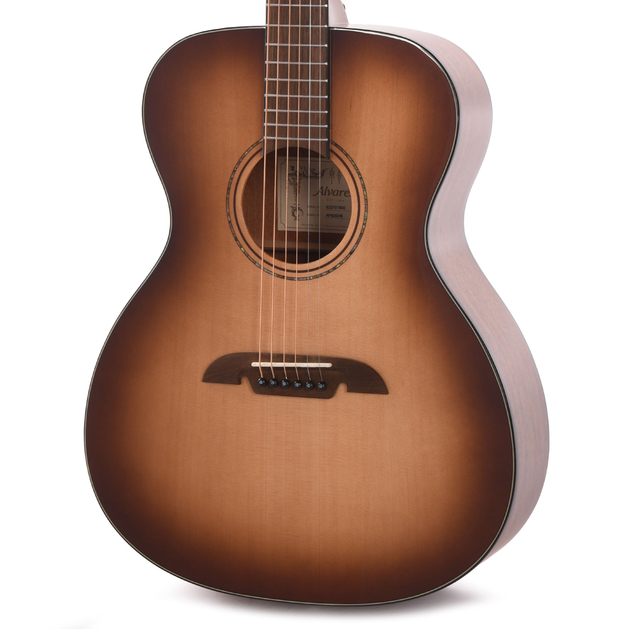 Alvarez AF60SHB Artist Series Acoustic Guitar Shadowburst Gloss Acoustic Guitars / OM and Auditorium
