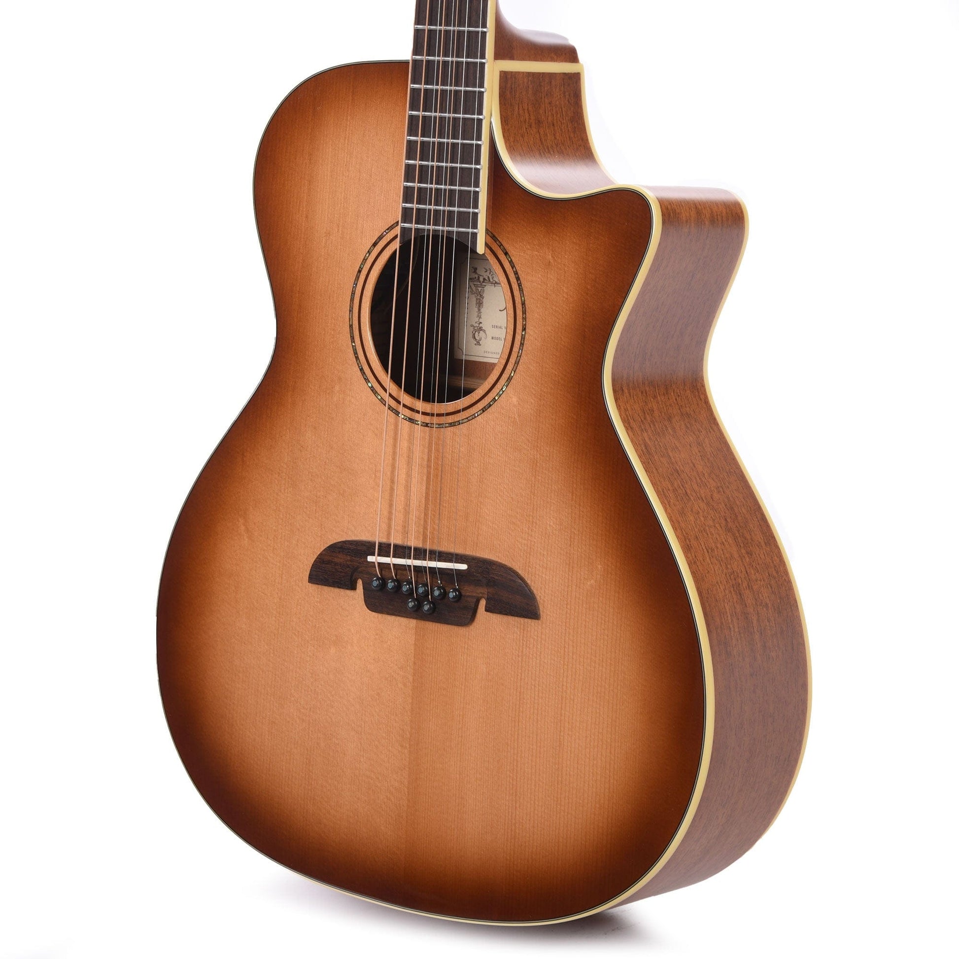 Alvarez AG60-8CESHB Artist Series Acoustic Guitar 8-String Shadowburst Gloss Acoustic Guitars / OM and Auditorium