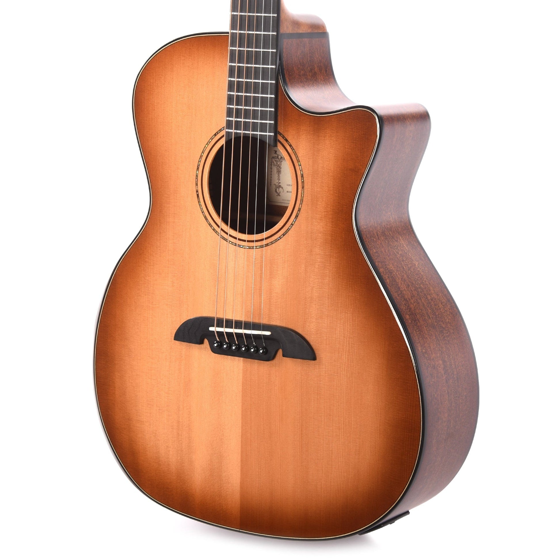 Alvarez AG60CE AIMM Exclusive Artist Grand Auditorium Solid A+ Sitka Spruce/African Mahogany Shadowburst Acoustic Guitars / OM and Auditorium