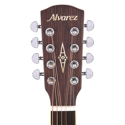 Alvarez AG60ce Artist 8-String Grand Auditorium Solid A+ Sitka Spruce/African Mahogany Shadowburst Acoustic Guitars / OM and Auditorium