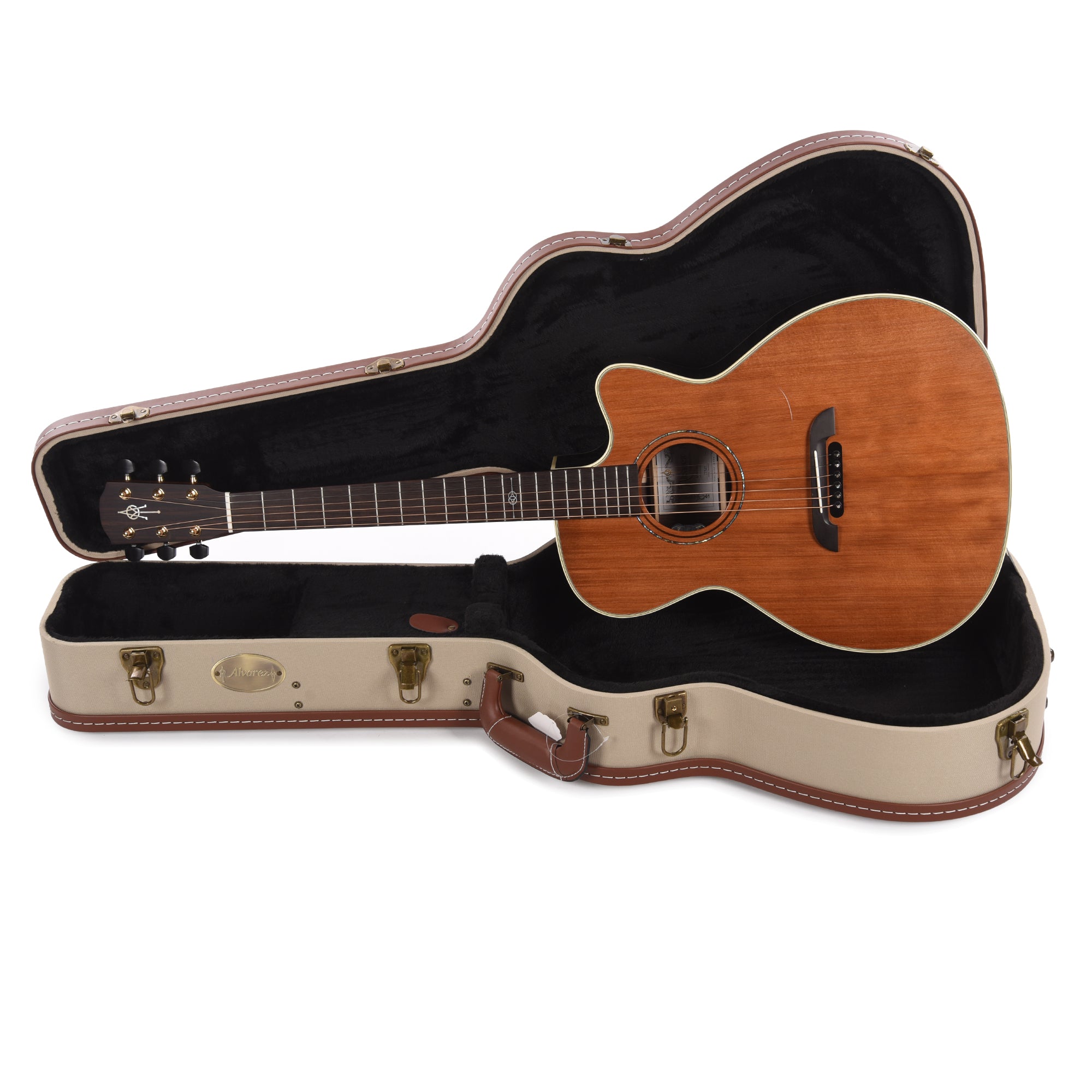 Alvarez GYM74ce Yairi Masterworks Grand Auditorium Solid AAA Vintage Redwood/Solid East Indian Rosewood Natural Acoustic Guitars / OM and Auditorium