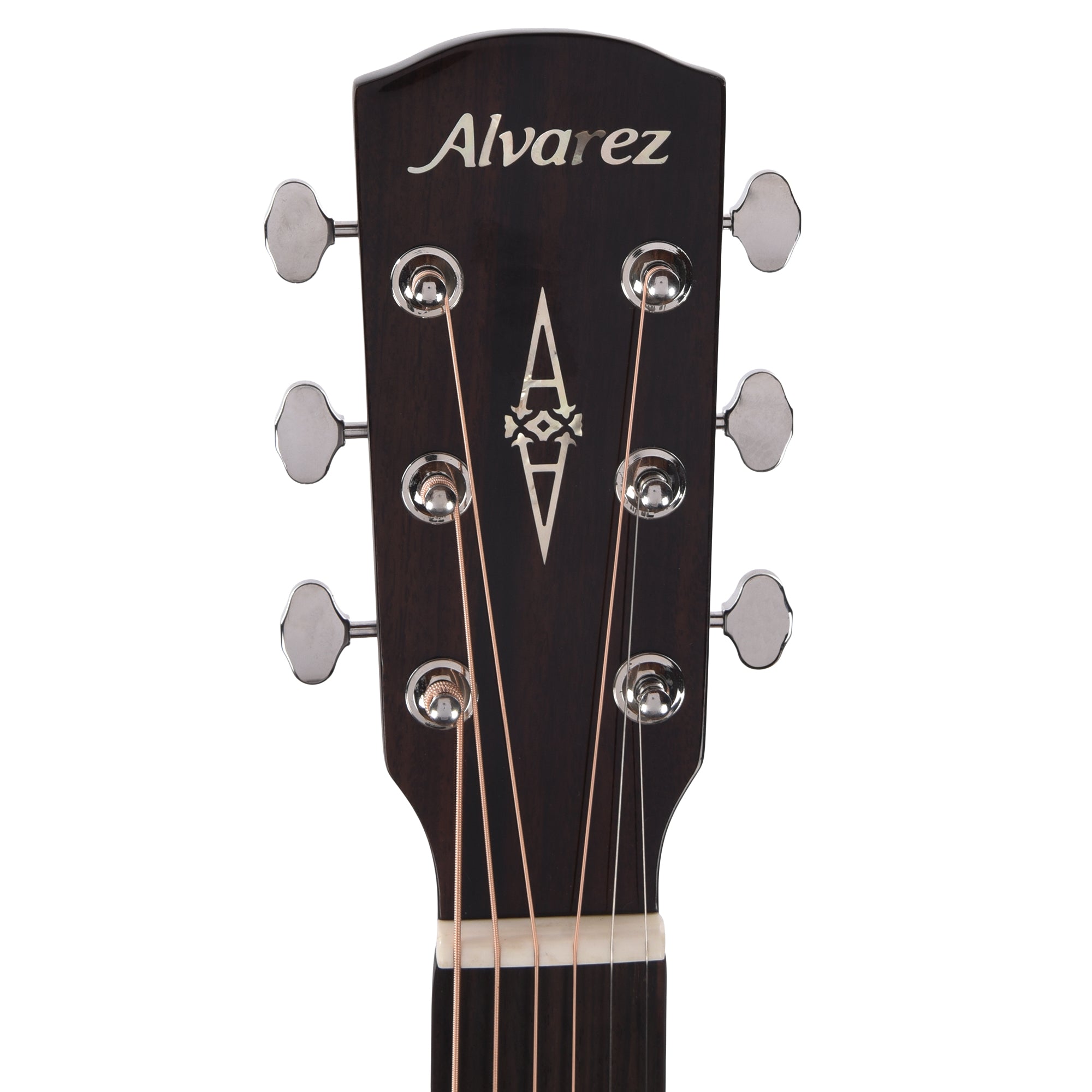Alvarez MF60 Masterworks Folk/OM Solid AAA Sitka Spruce/Solid African Mahogany Natural w/Herringbone Acoustic Guitars / OM and Auditorium