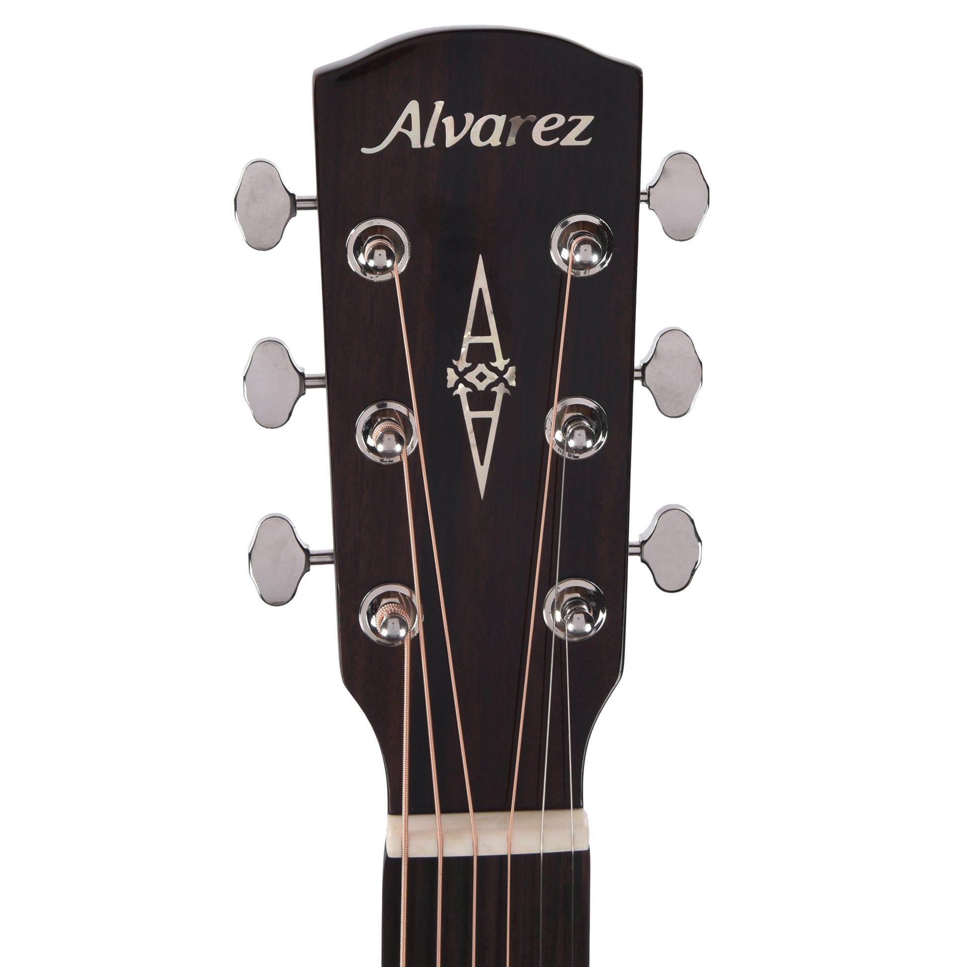 Alvarez MF60 Masterworks Folk/OM Solid AAA Sitka Spruce/Solid African Mahogany Natural w/Herringbone Acoustic Guitars / OM and Auditorium