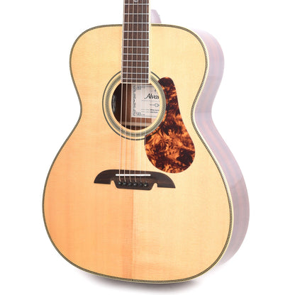Alvarez MF60e Masterworks Folk/OM Solid AAA Sitka Spruce/Solid African Mahogany Natural w/Herringbone Acoustic Guitars / OM and Auditorium
