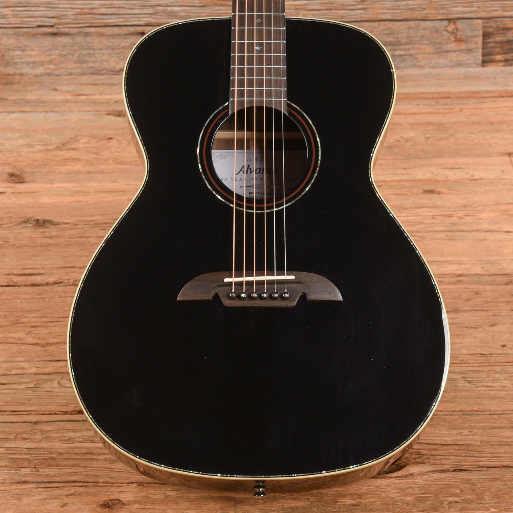 Alvarez MF70 Diamond Masterworks OM Black 2025 Acoustic Guitars / OM and Auditorium