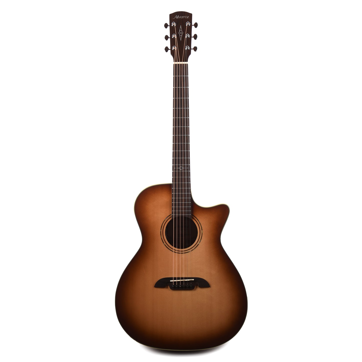 Alvarez MG60ce Masterworks Grand Auditorium Solid AAA Sitka Spruce/Solid African Mahogany Shadowburst Acoustic Guitars / OM and Auditorium