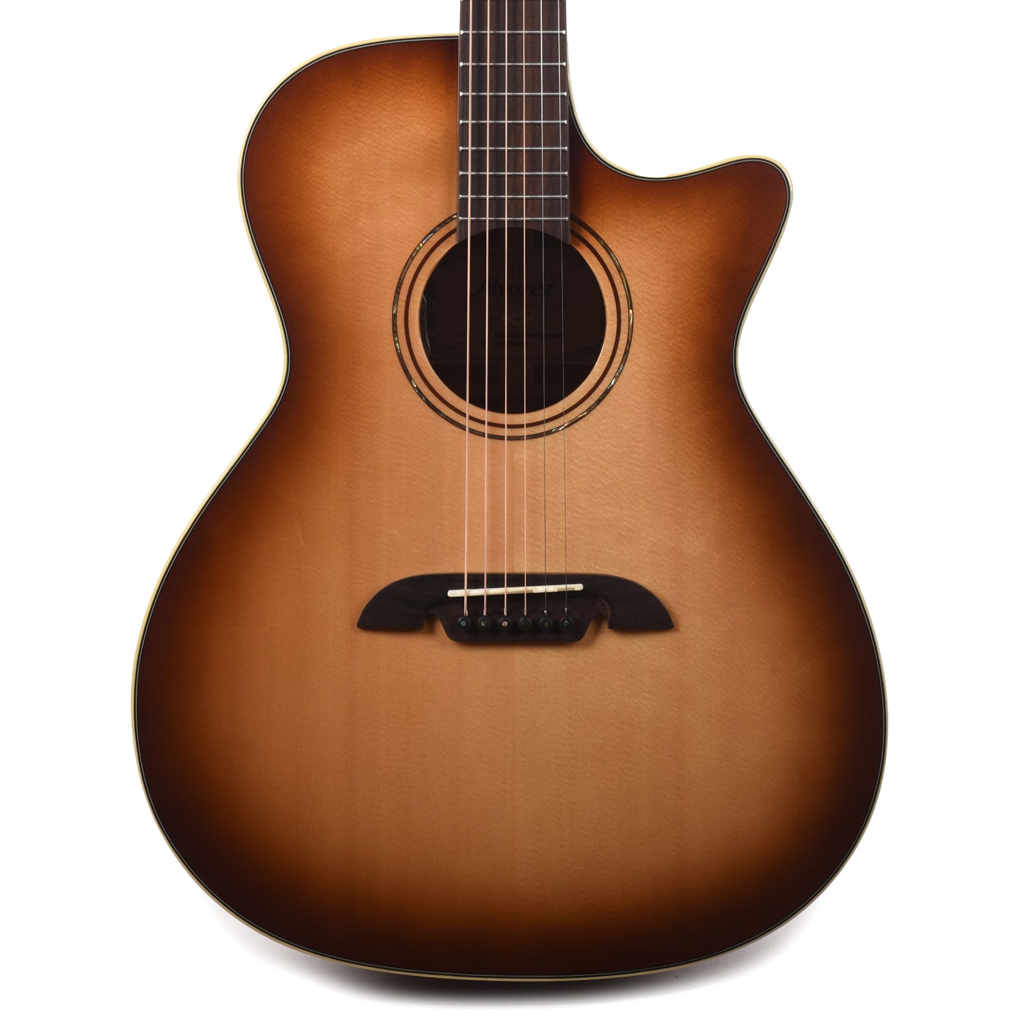 Alvarez MG60ce Masterworks Grand Auditorium Solid AAA Sitka Spruce/Solid African Mahogany Shadowburst Acoustic Guitars / OM and Auditorium