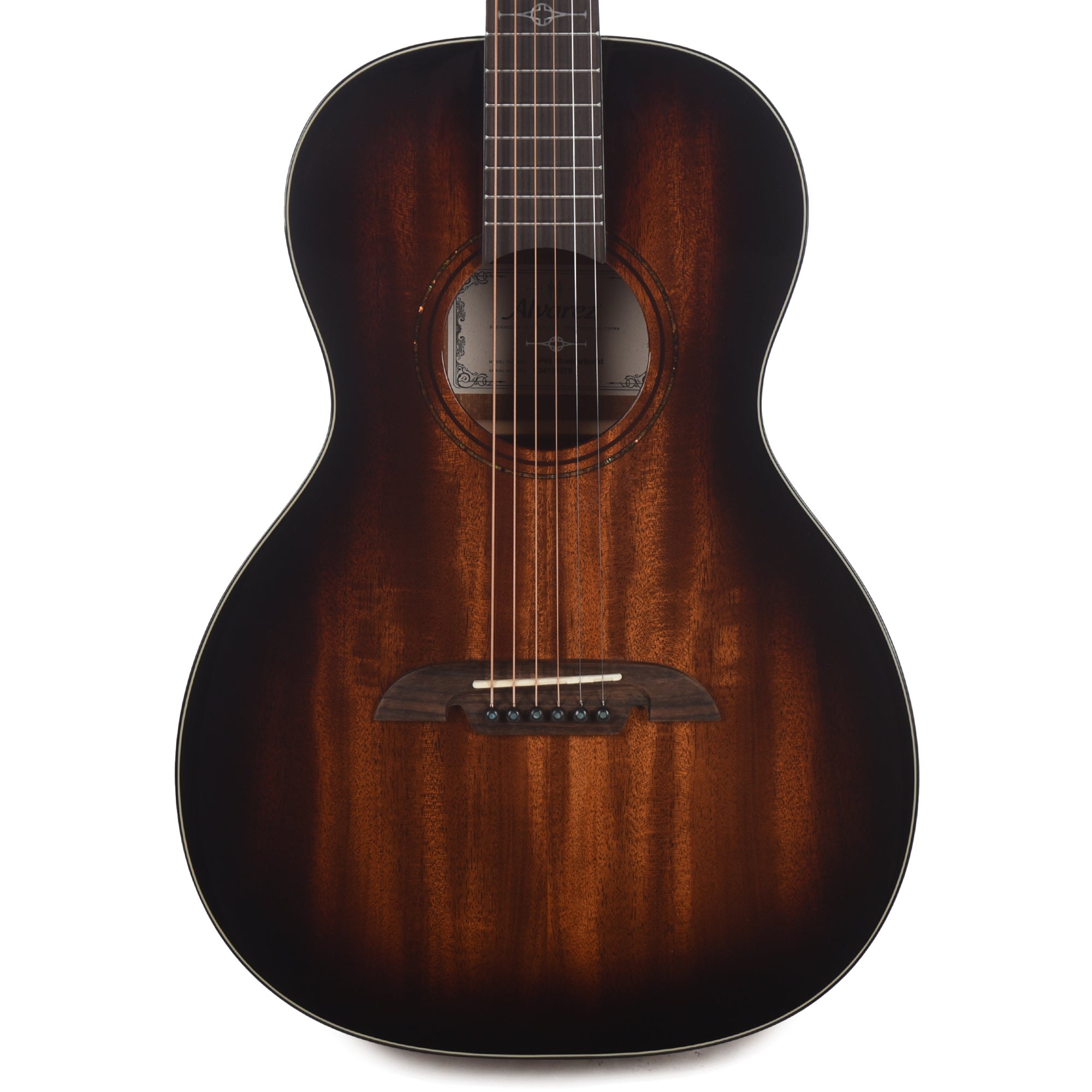 Alvarez AP66 Artist Parlor Solid African Mahogany/African Mahogany Shadowburst Acoustic Guitars / Parlor