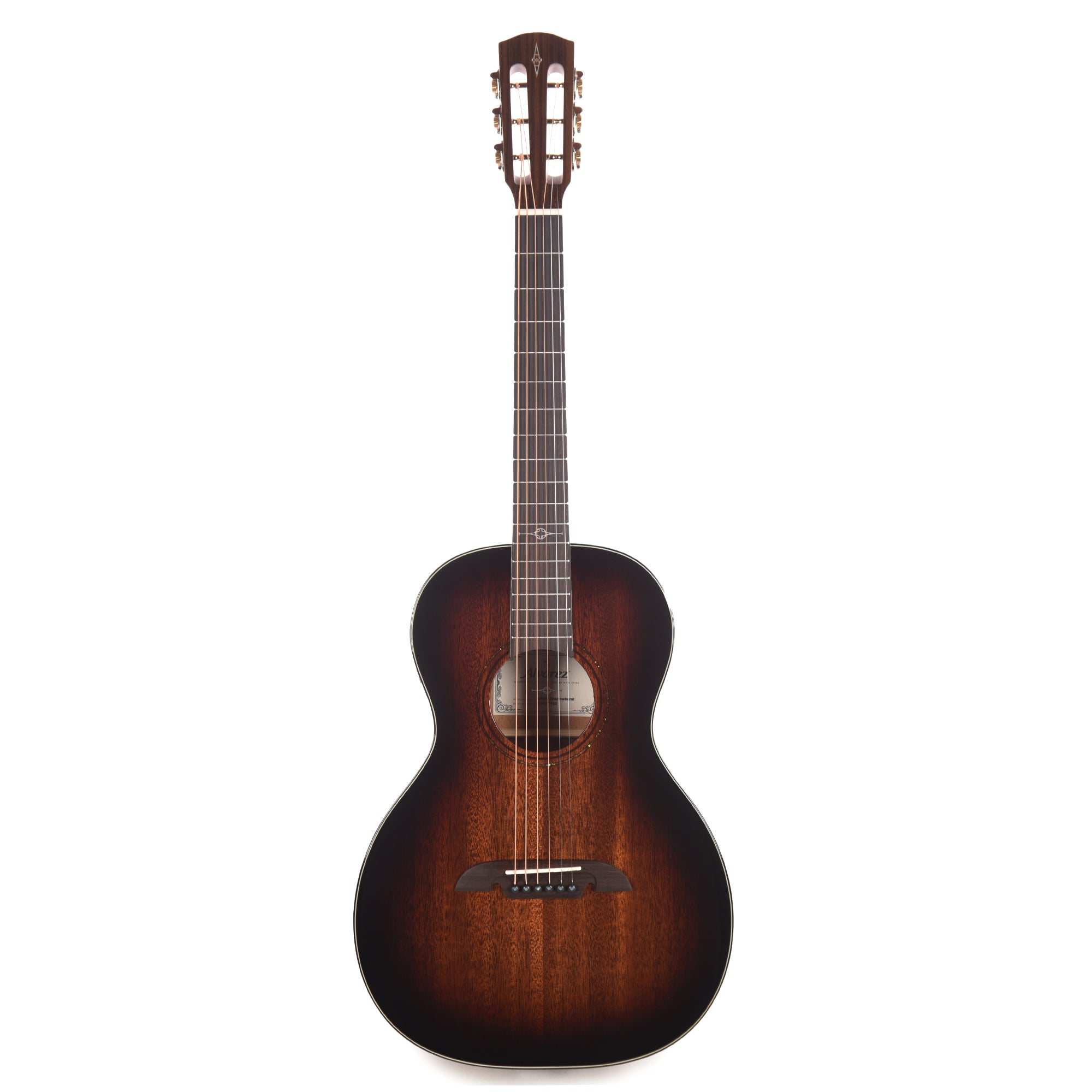 Alvarez AP66e Artist Parlor Solid African Mahogany/African Mahogany Shadowburst Acoustic Guitars / Parlor