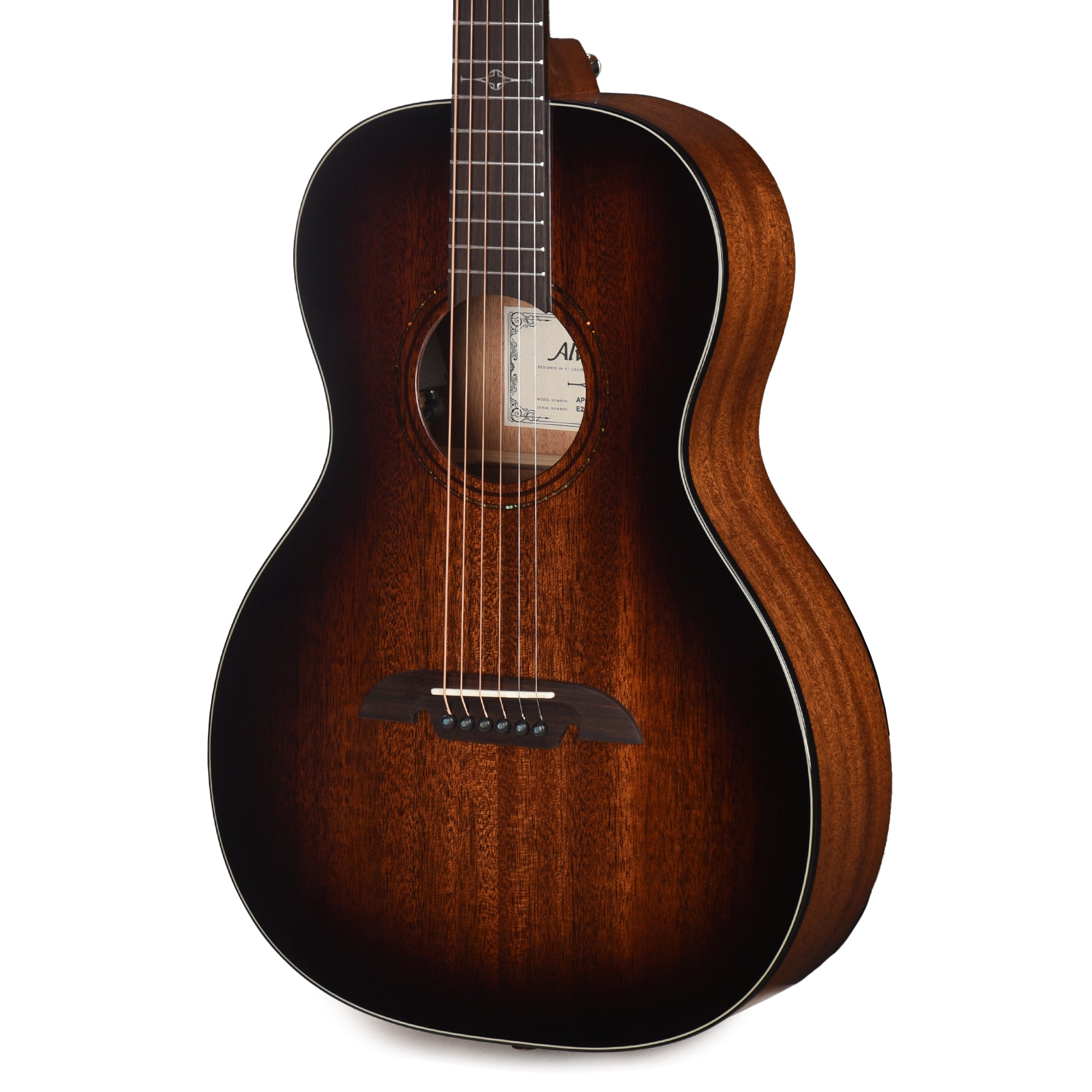 Alvarez AP66e Artist Parlor Solid African Mahogany/African Mahogany Shadowburst Acoustic Guitars / Parlor