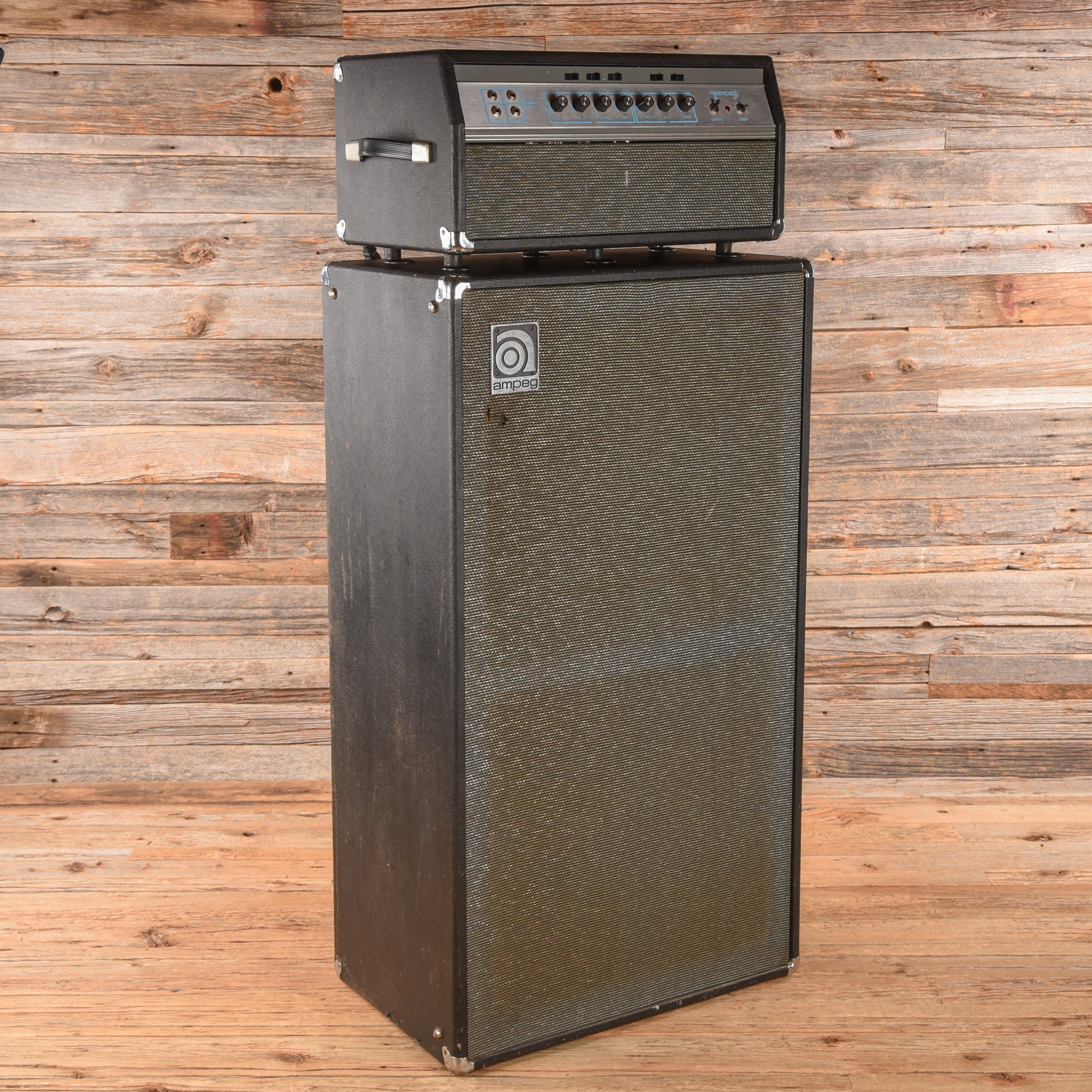Ampeg SVT "Blue Line" 300-Watt Bass Amp Head w/Squareback 8x10 Cabinet Amplifiers