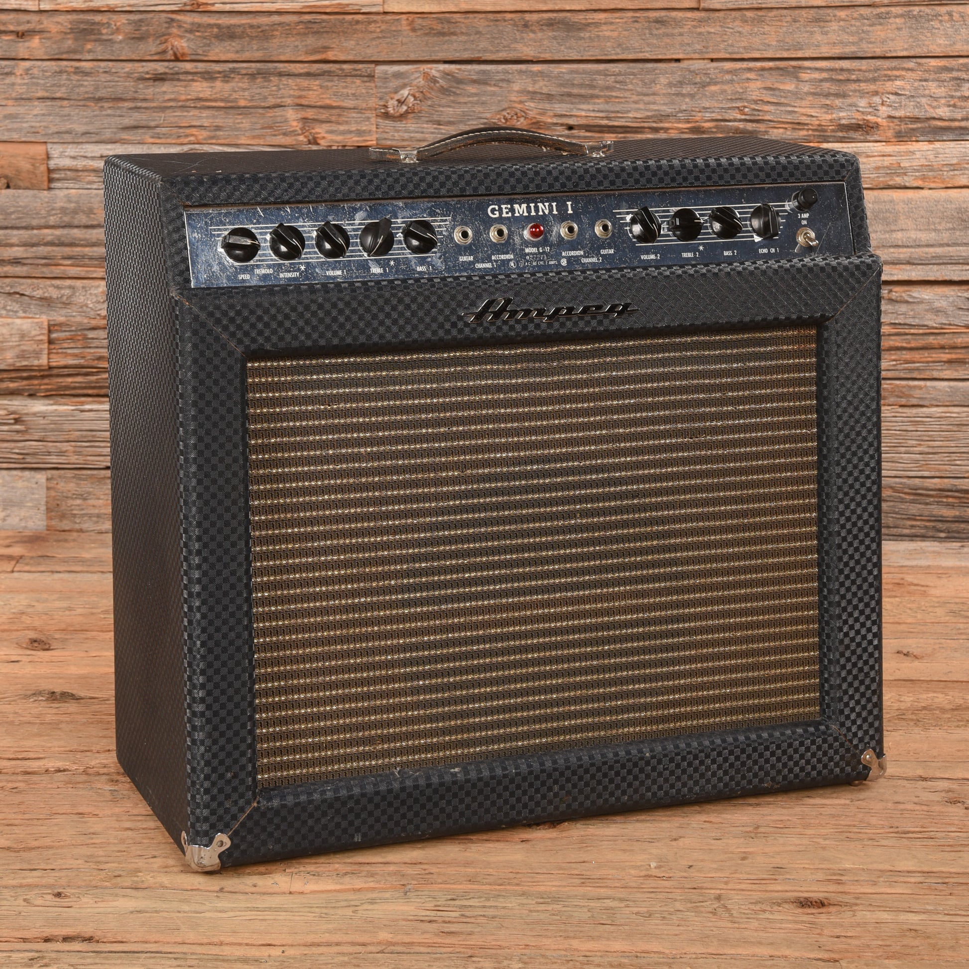 Ampeg G-12 Gemini I 2-Channel 22-Watt 1x12" Guitar Combo  1966 Amps / Guitar Amps / Guitar Cabinets