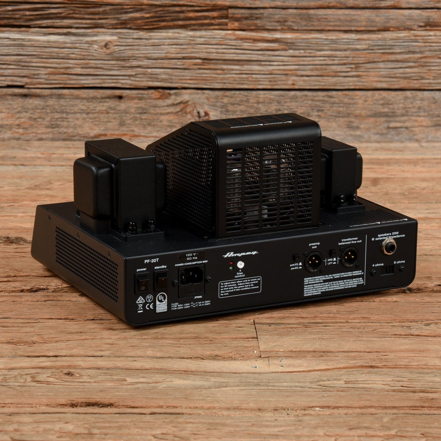 Ampeg PF-20T Portaflex 20-Watt Tube Bass Amp Head Amps / Guitar Cabinets